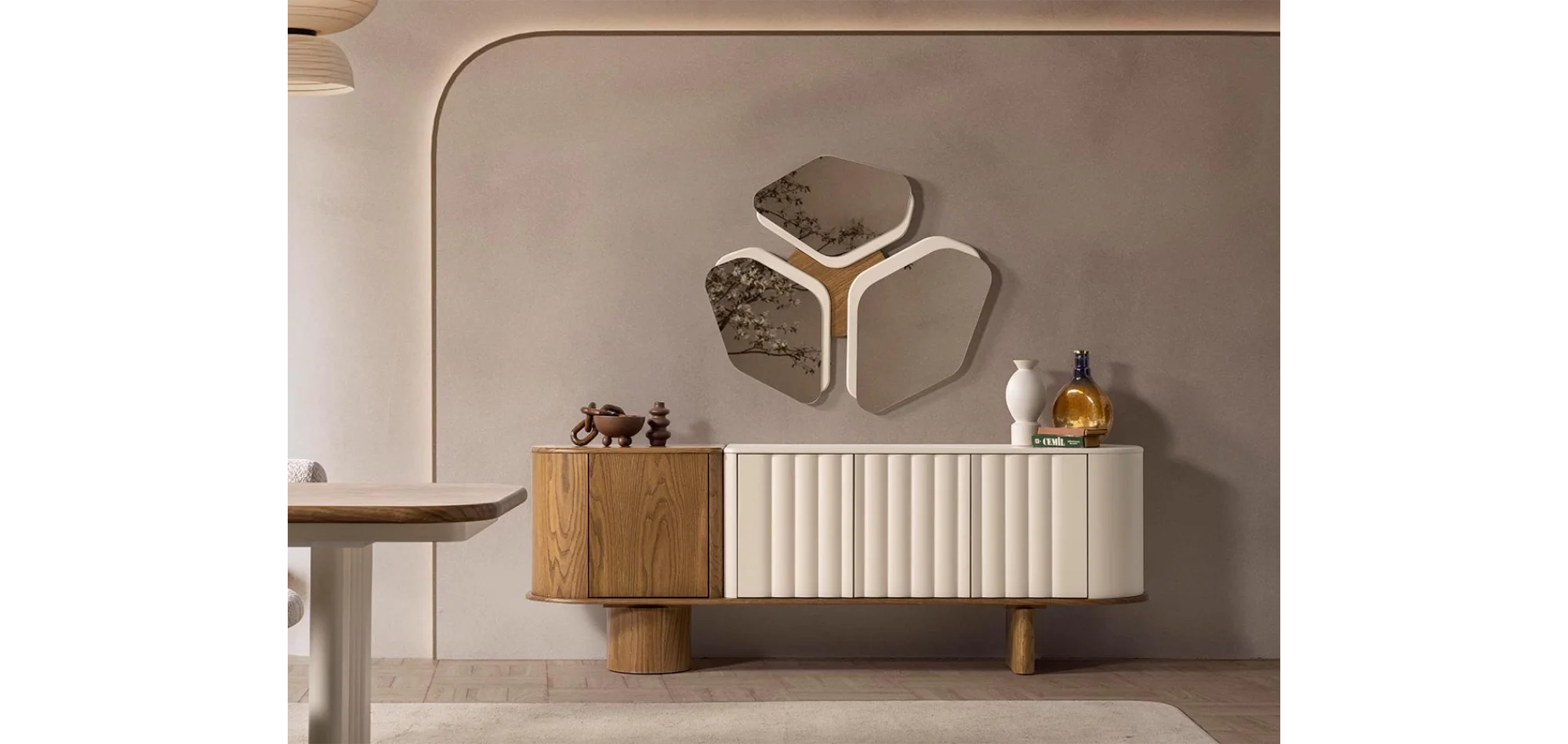 Lova Lake Meşe Yemek Odası Takımı