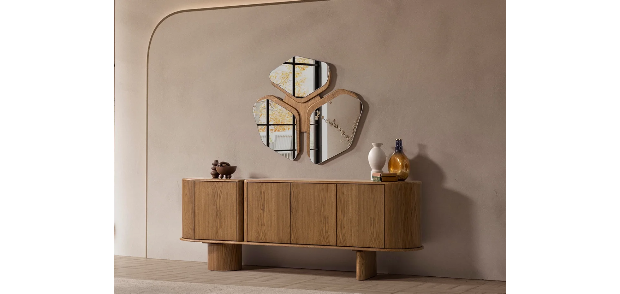 Lova Meşe Yemek Odası Takımı