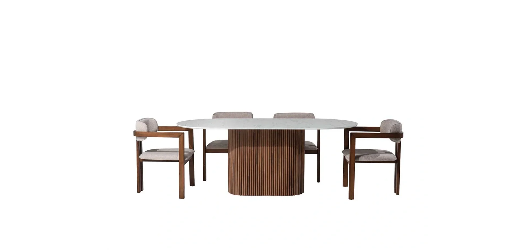 Marina Mermer Baskılı Masa