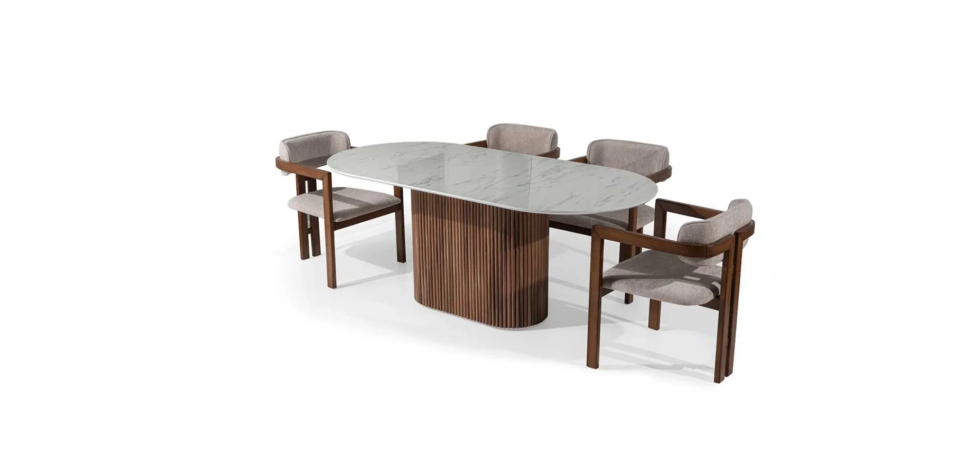 Marina Mermer Baskılı Masa