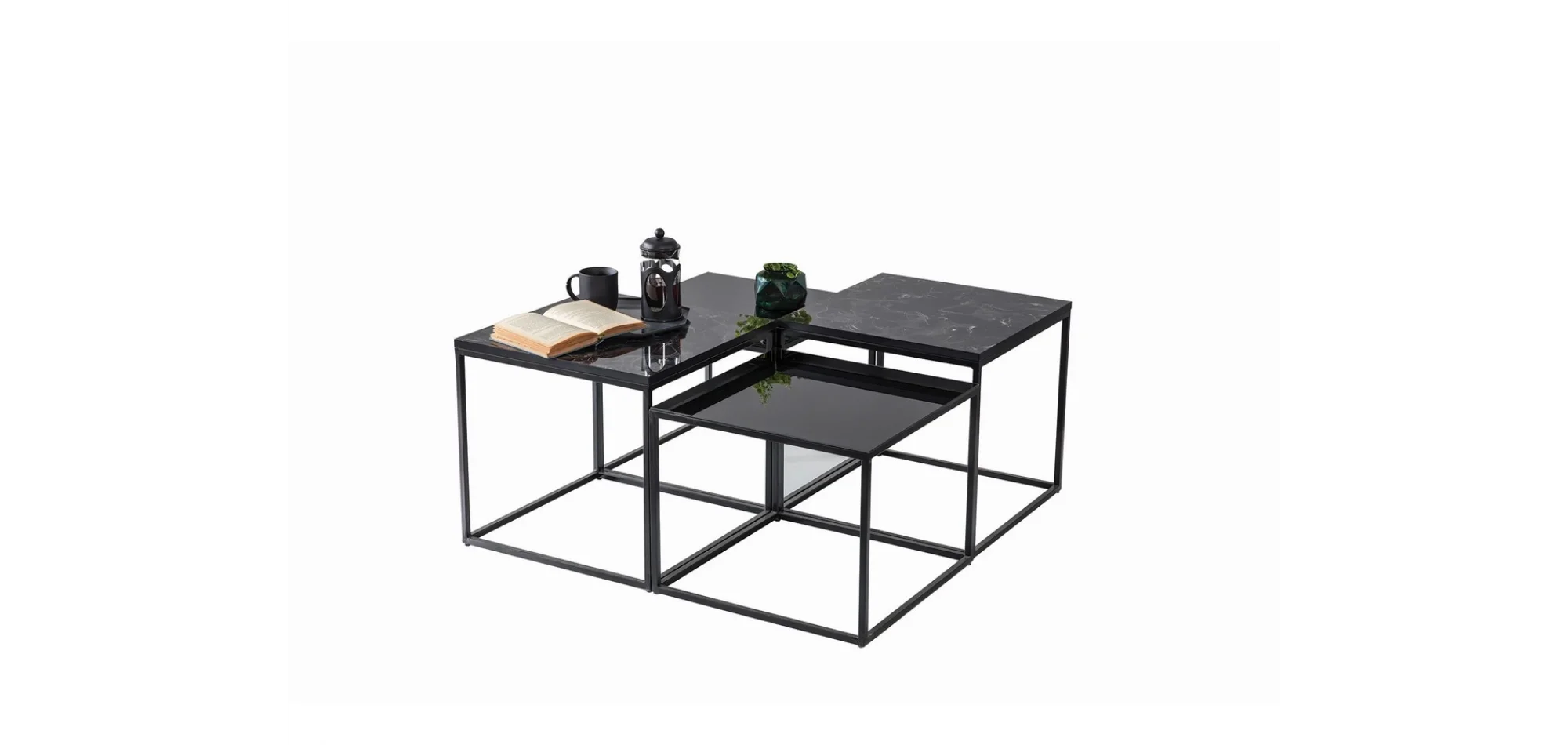 MC-129 Orta Sehpa 4lü Siyah