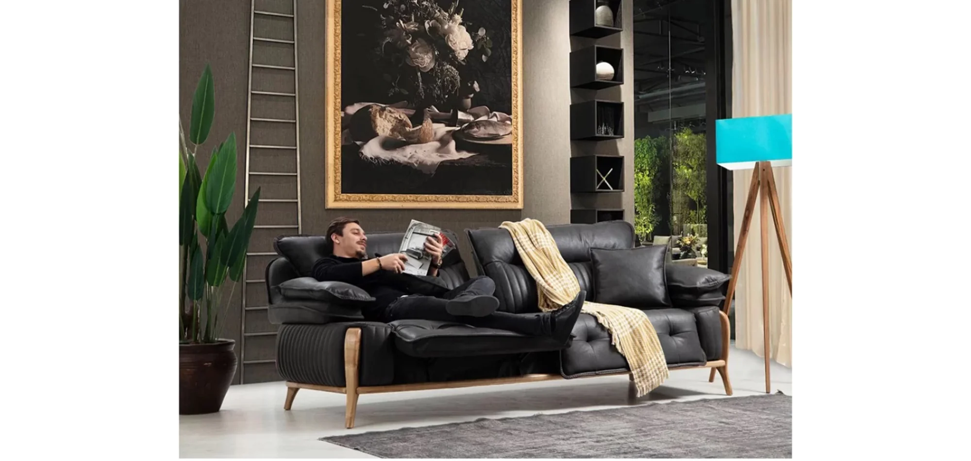 Olivya Mekanizmalı 3lü Koltuk