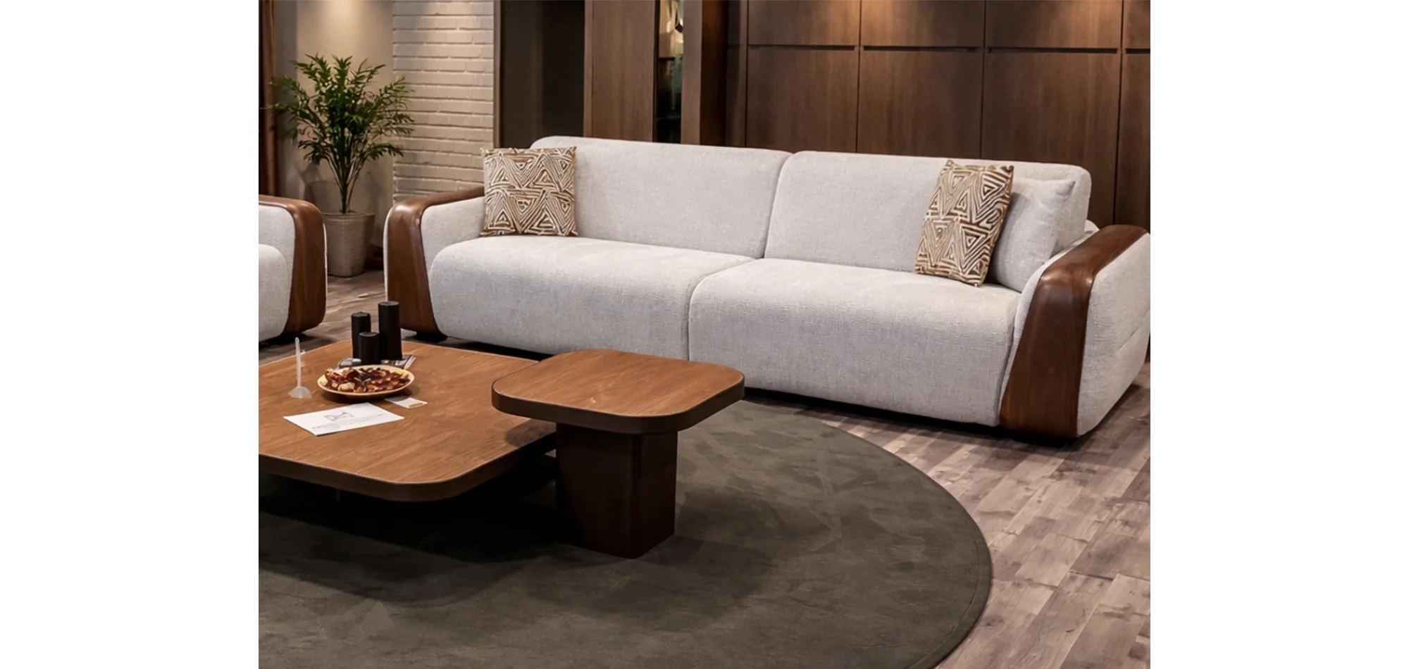 Oressa 4lü Koltuk (Ahşaplı)