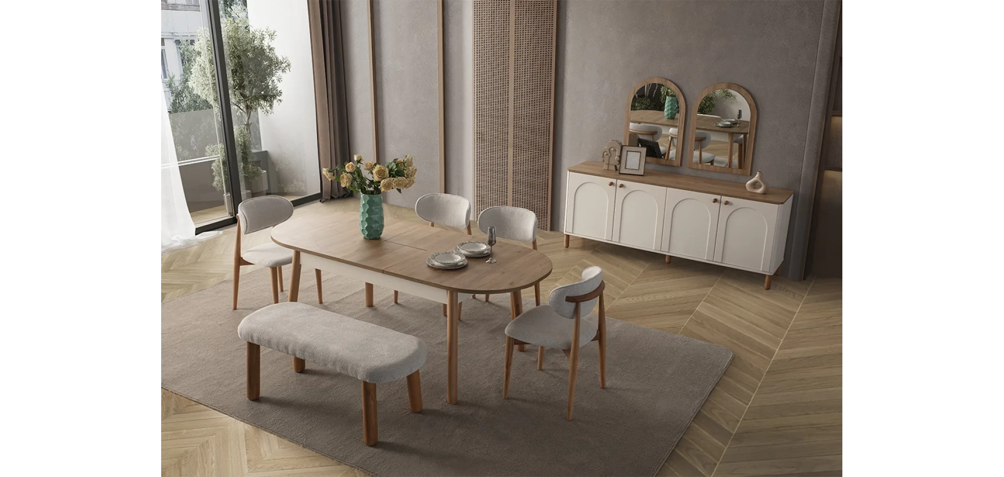 Prada Yemek Odası Takımı