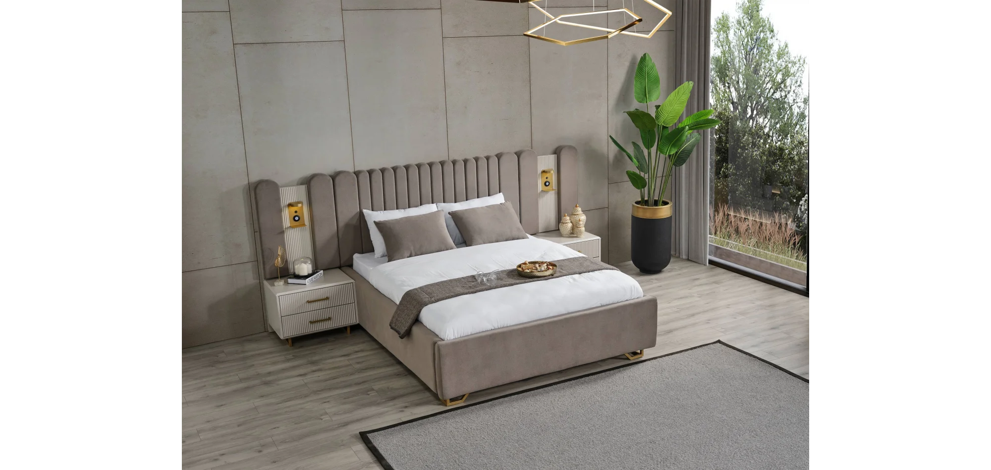 Obsidian Gold Yatak Odası Takımı