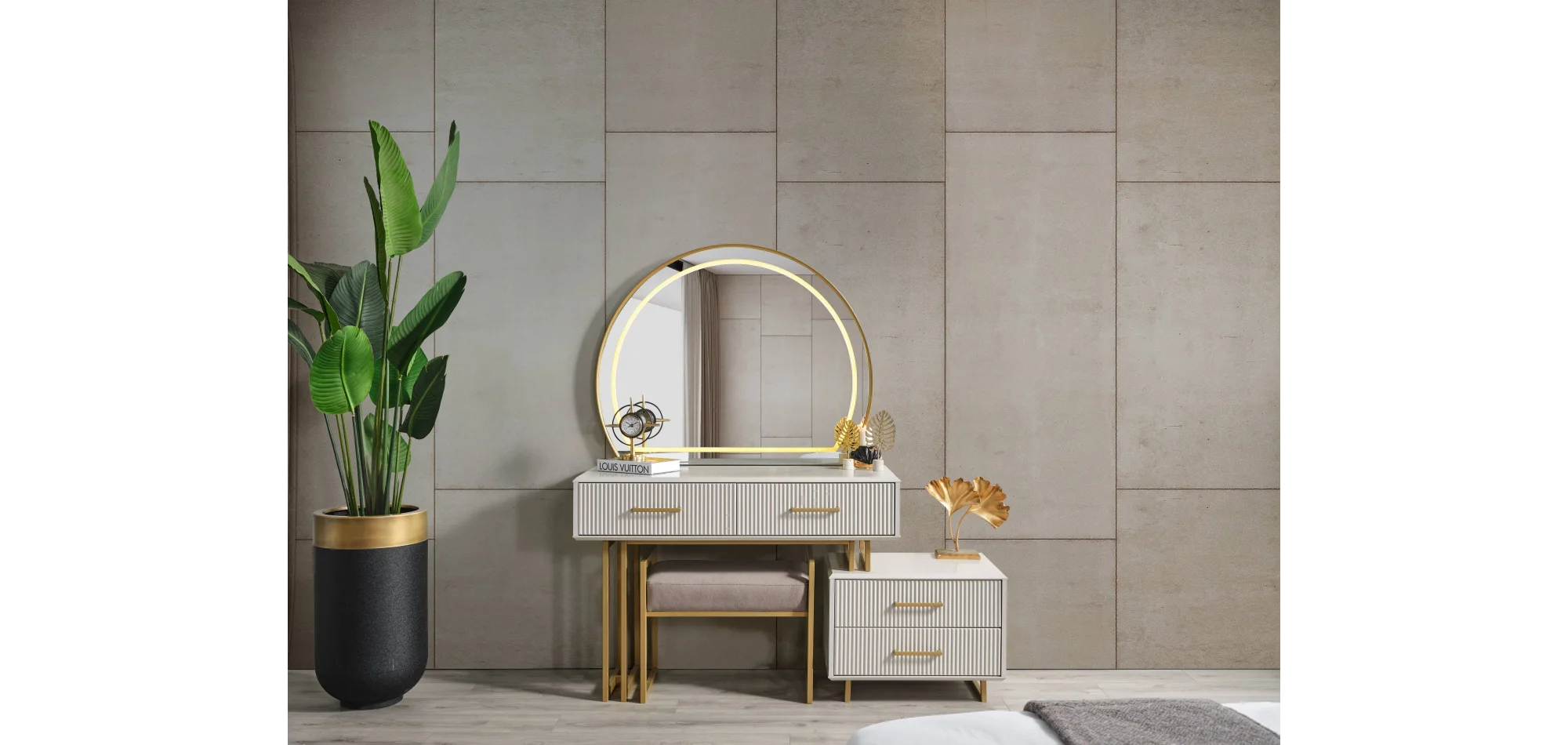 Obsidian Gold Yatak Odası Takımı