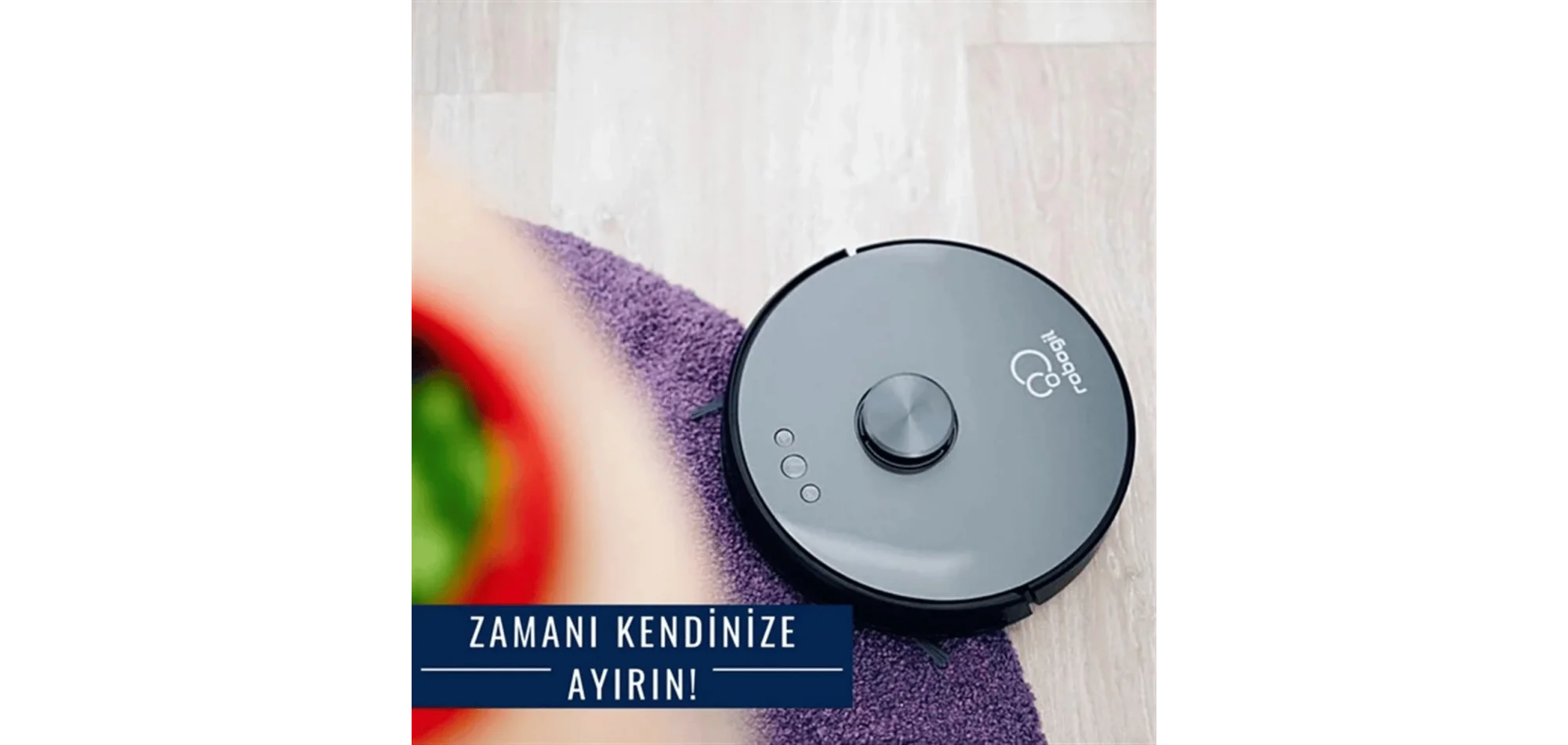 Robogil Stella 500B 2024 Model Yeni Nesil Tasarım Akıllı Robot Süpürge ve Robot Paspas