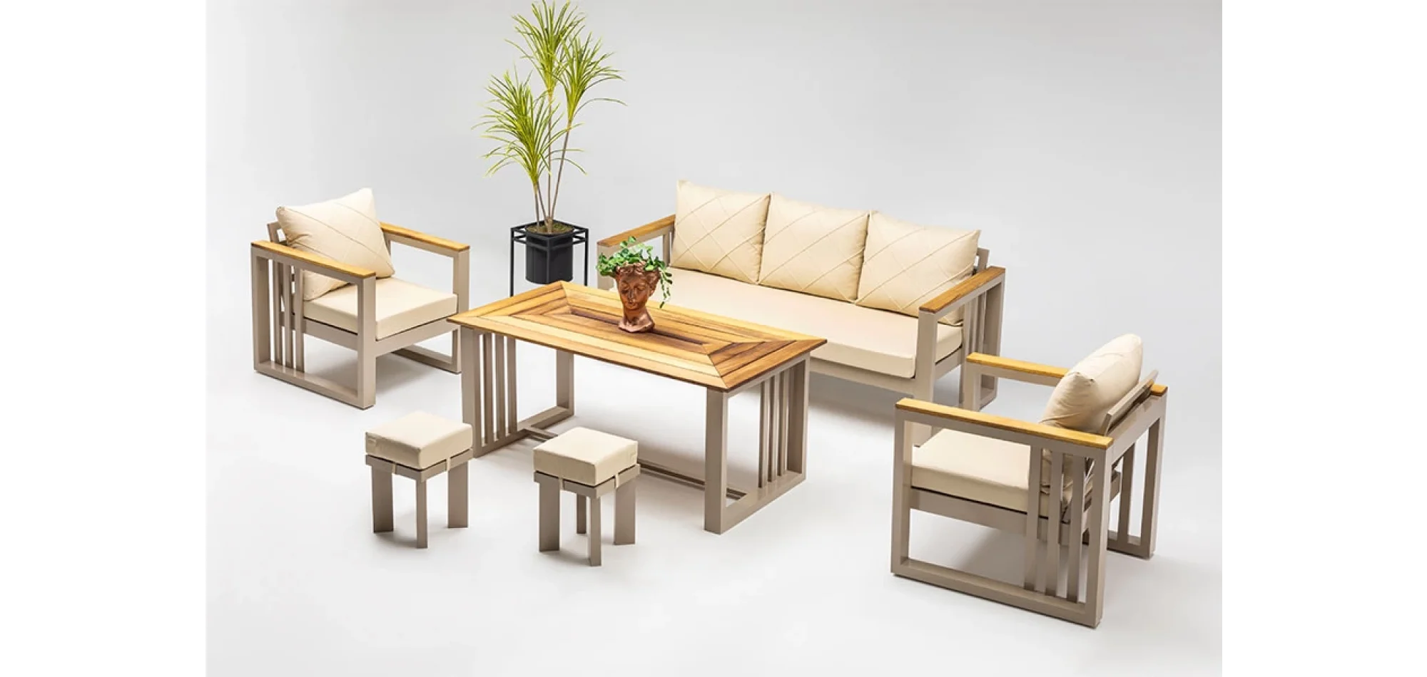 ROMA OTURMA GRUBU ALÜMİNYUM 3+1+1