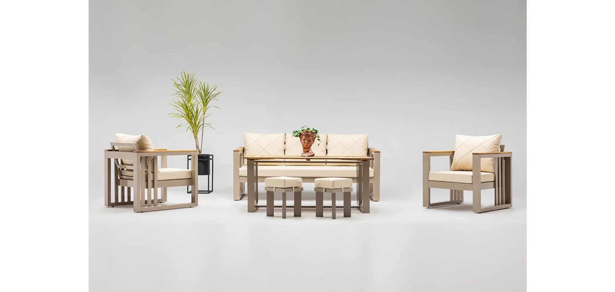 ROMA OTURMA GRUBU ALÜMİNYUM 3+1+1