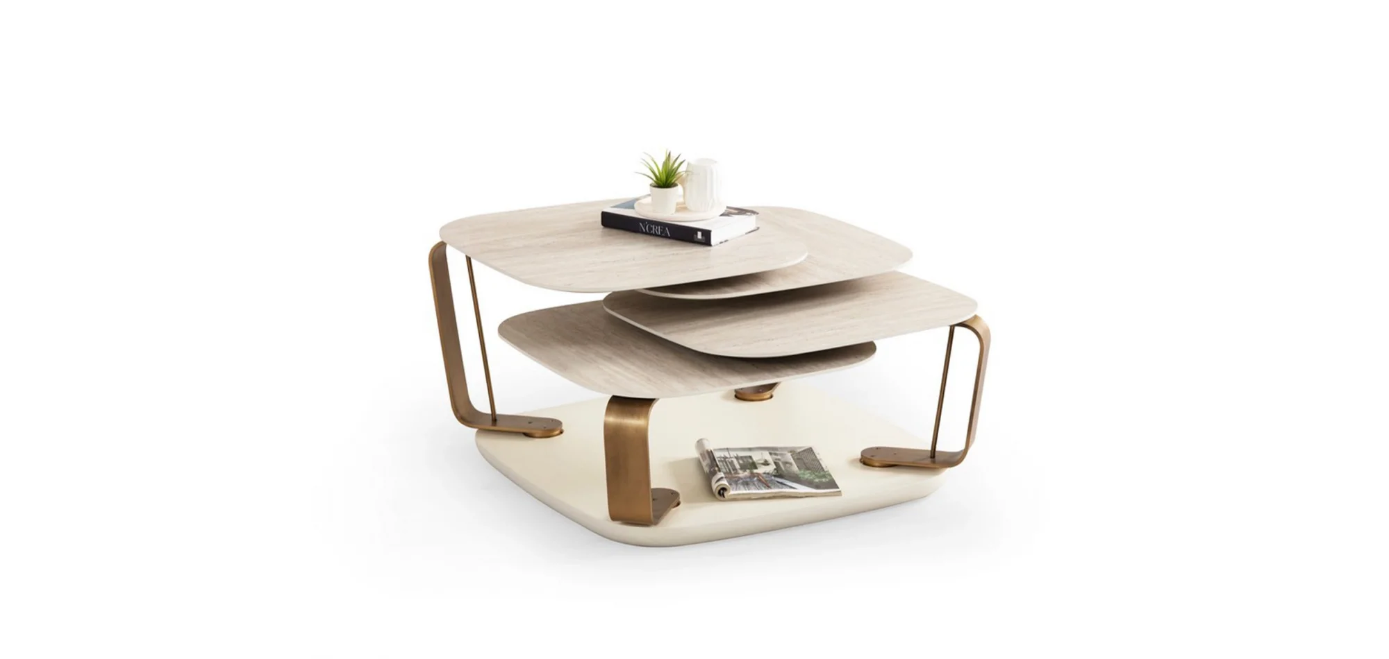 TH-Bentley Traverten Orta Sehpa