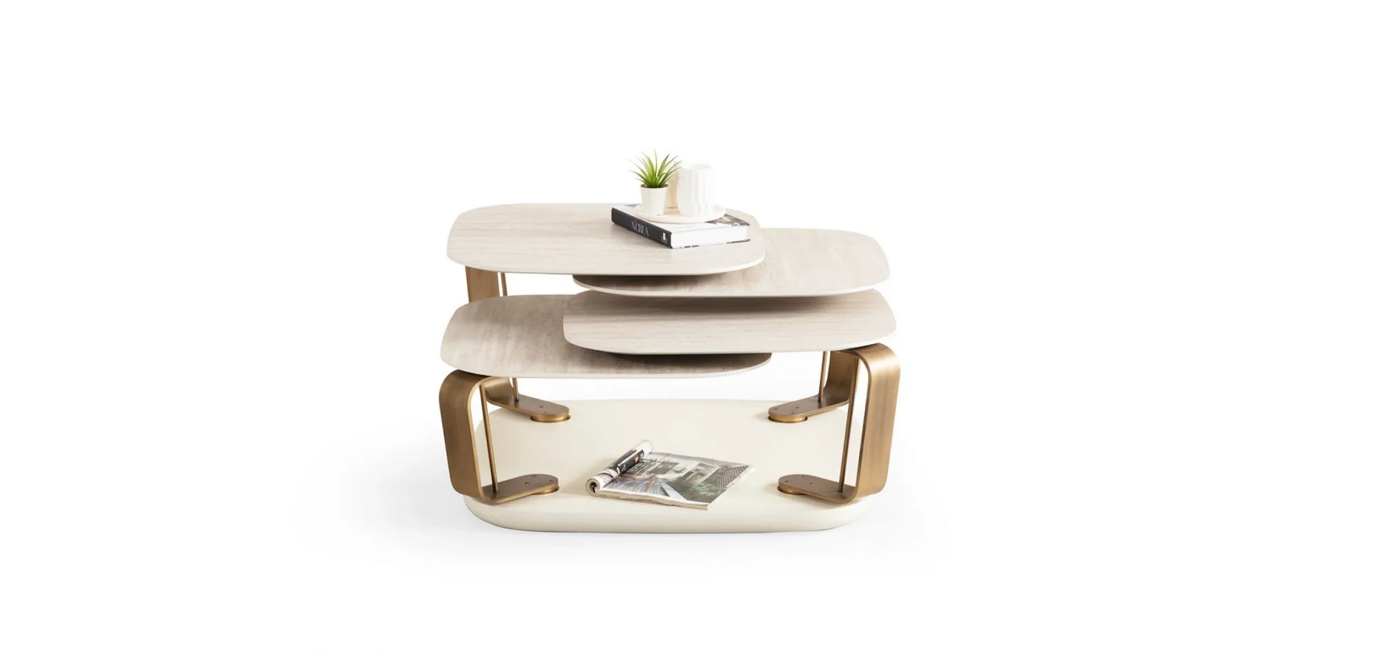 TH-Bentley Traverten Orta Sehpa