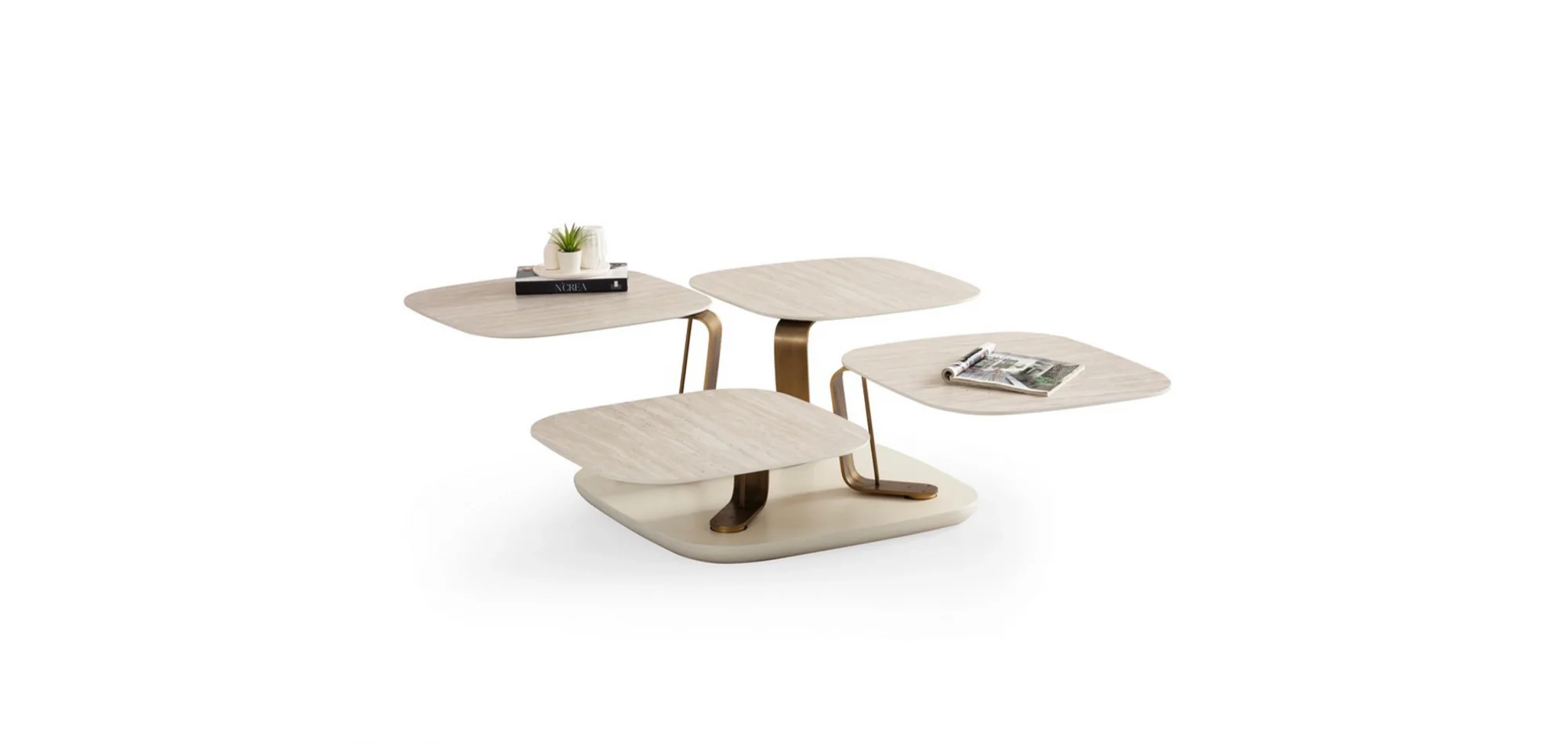 TH-Bentley Traverten Orta Sehpa