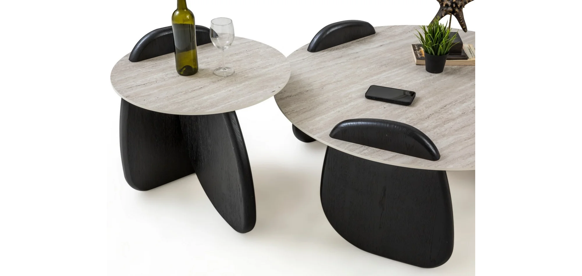 TH-Markiz Set Siyah Orta Sehpa