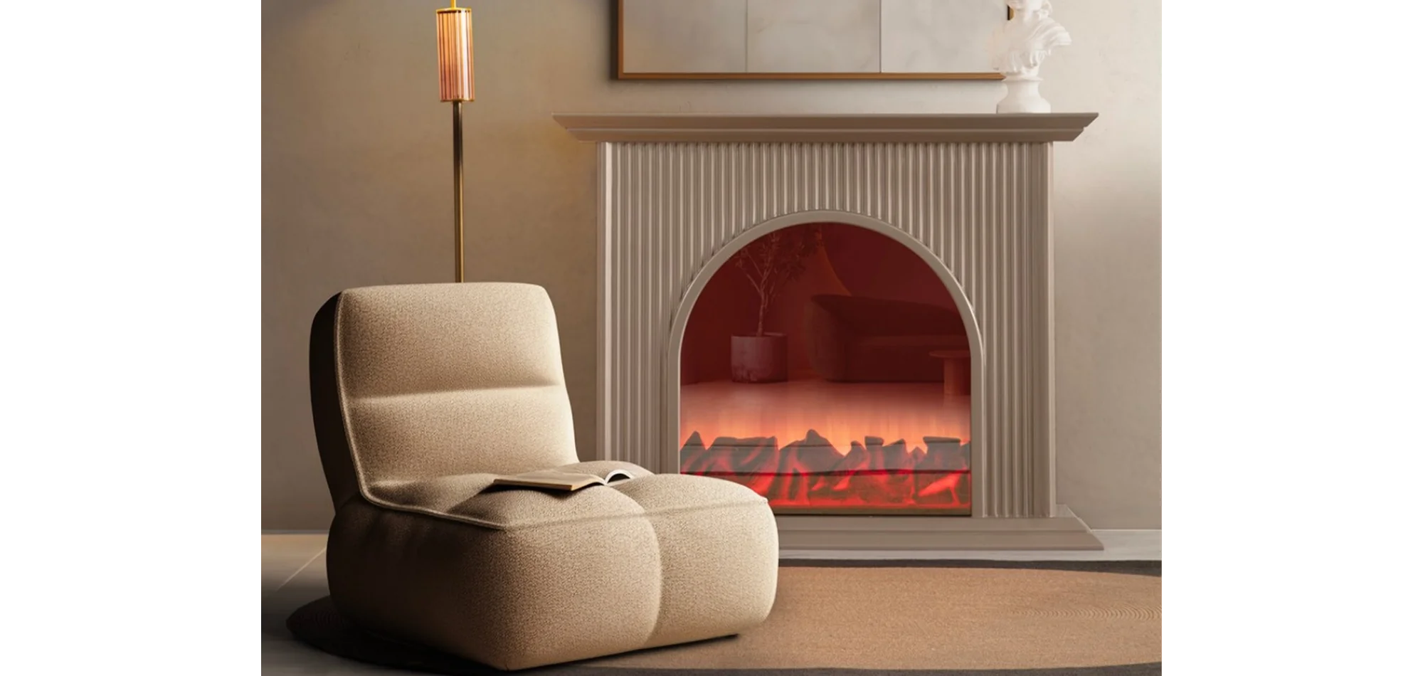 TH-Olivia Şömine Vizon