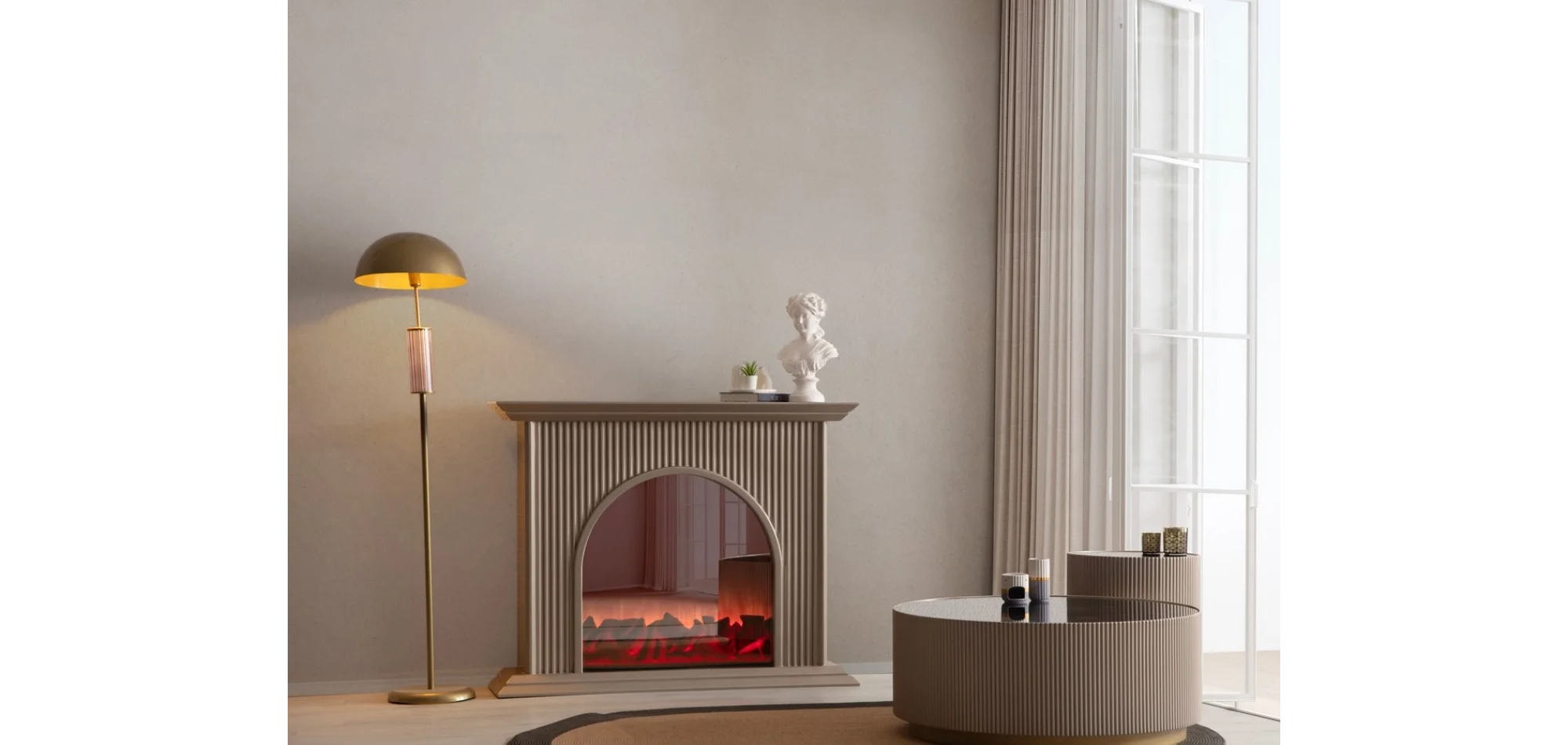 TH-Olivia Şömine Vizon