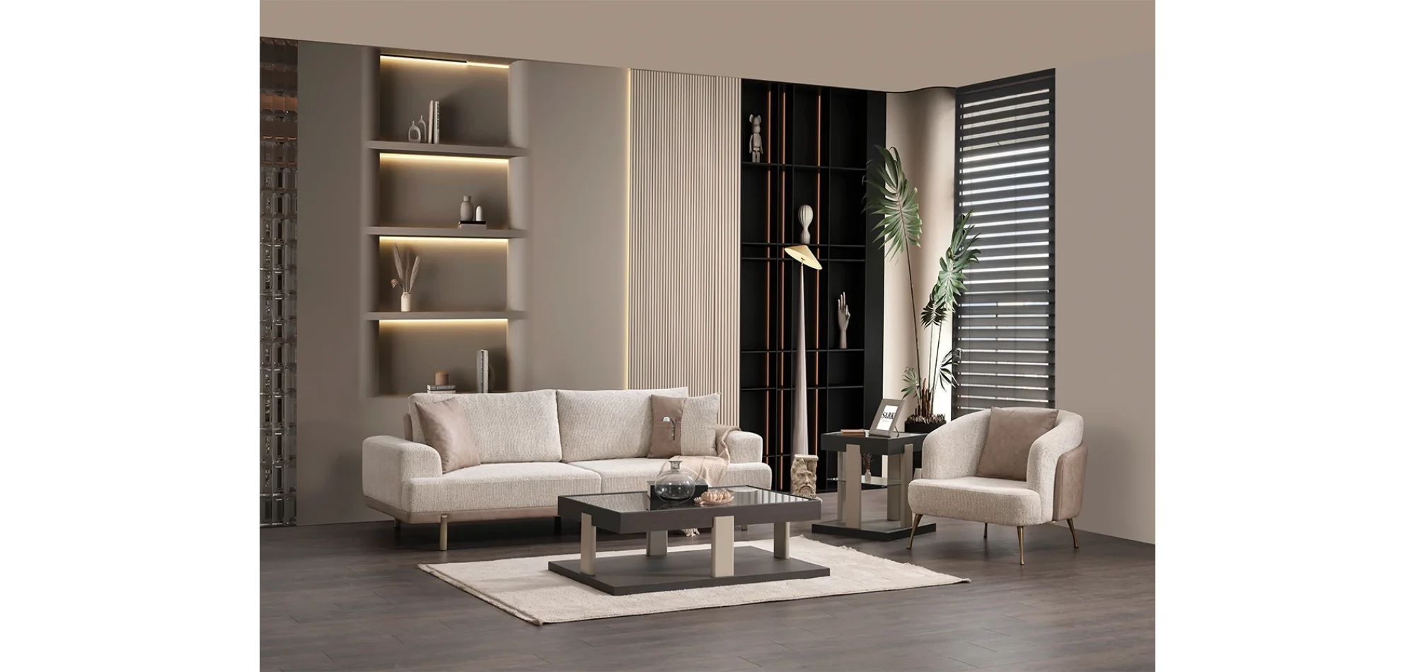 Traverten Koltuk Takımı