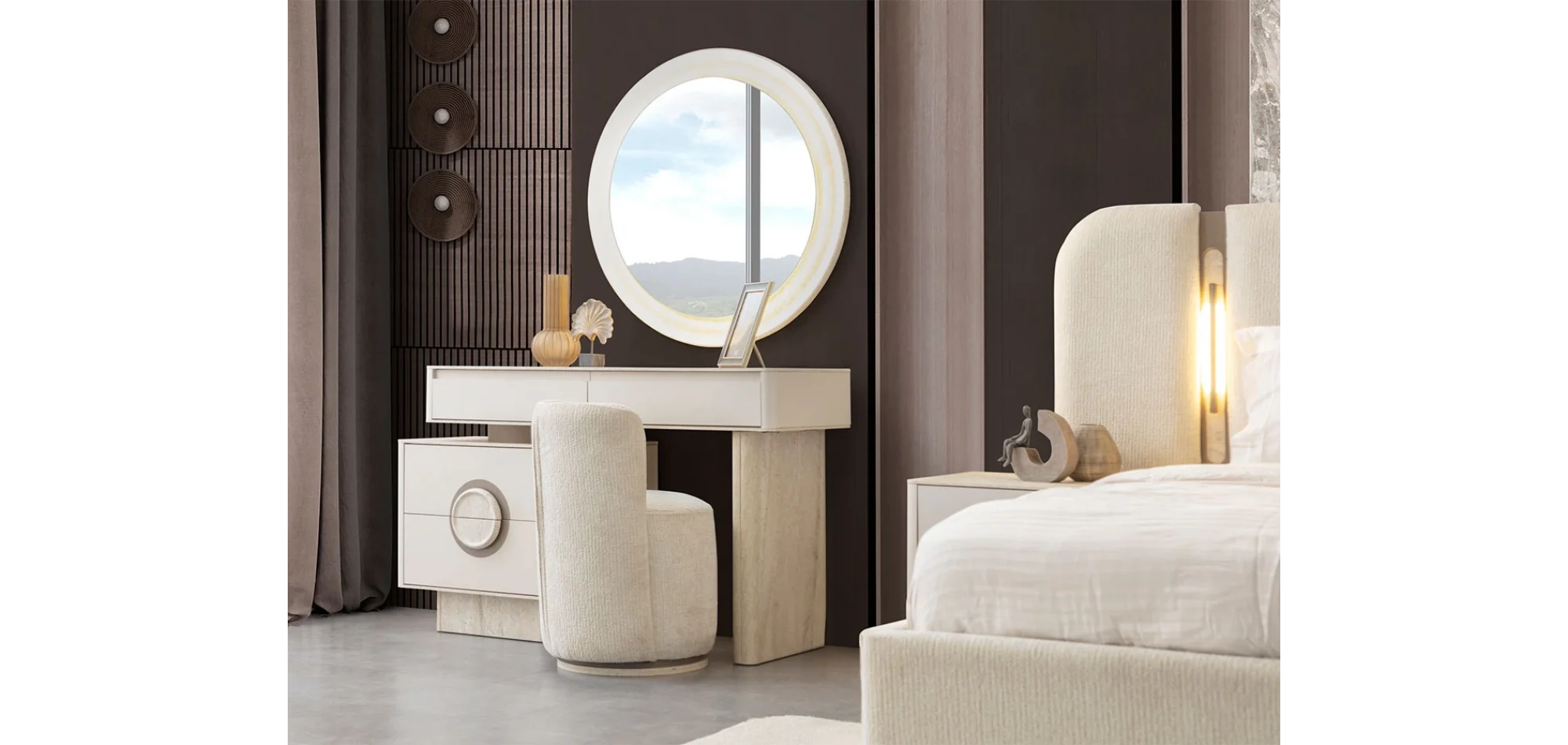 Traverten Yatak Odası Takımı