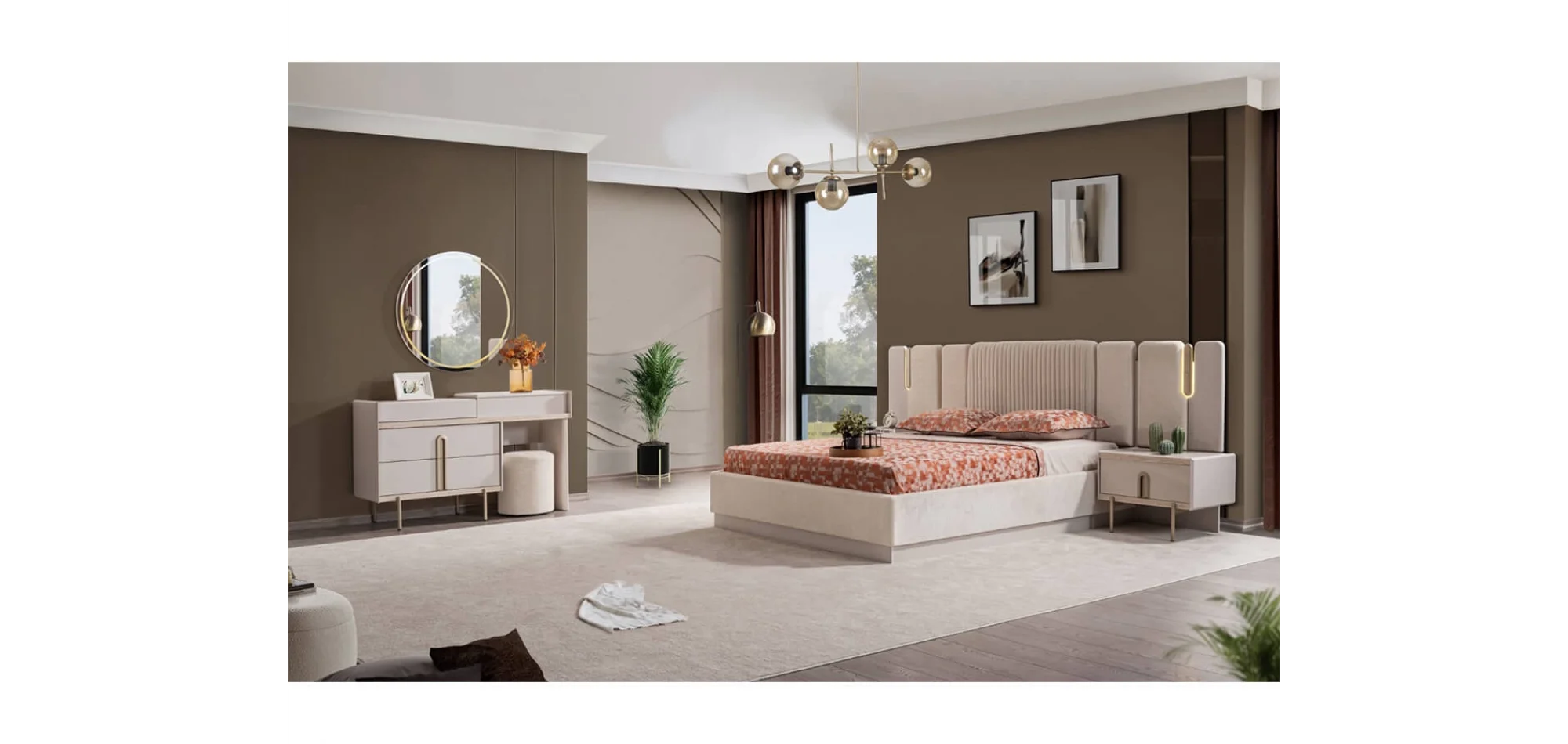 Velvet Yatak Odası Takımı