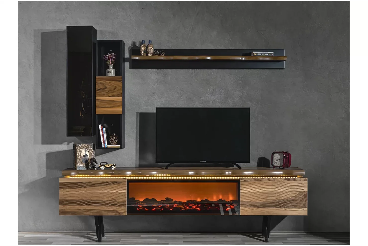 Olimpos Şömineli Tv Ünitesi