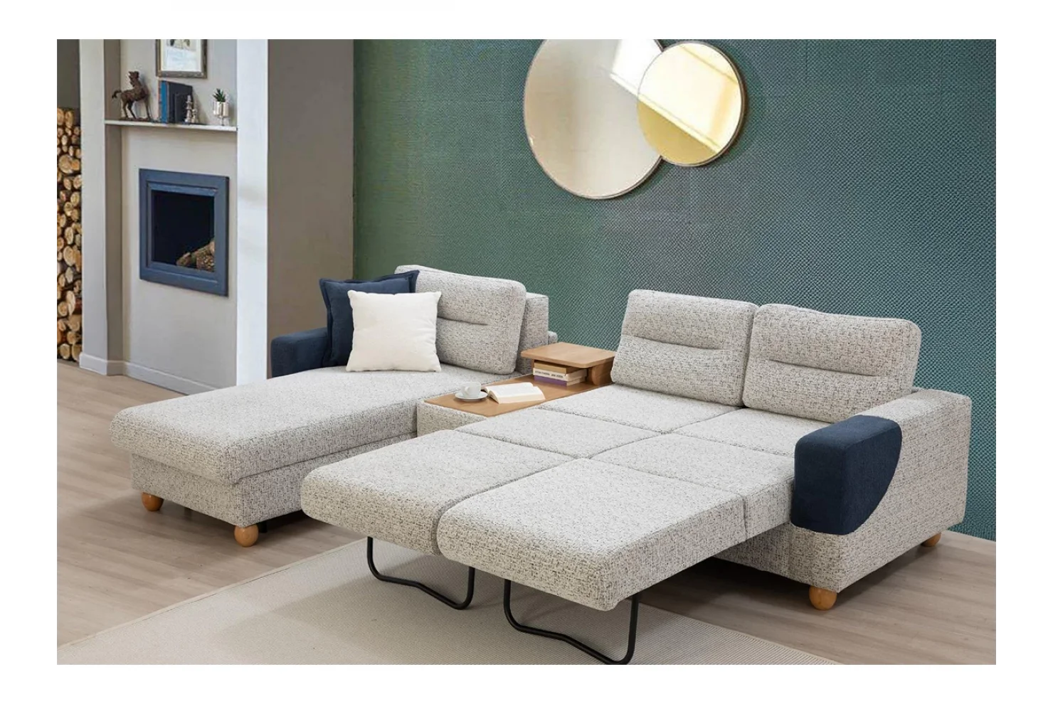 Velin İkili Köşe Koltuk