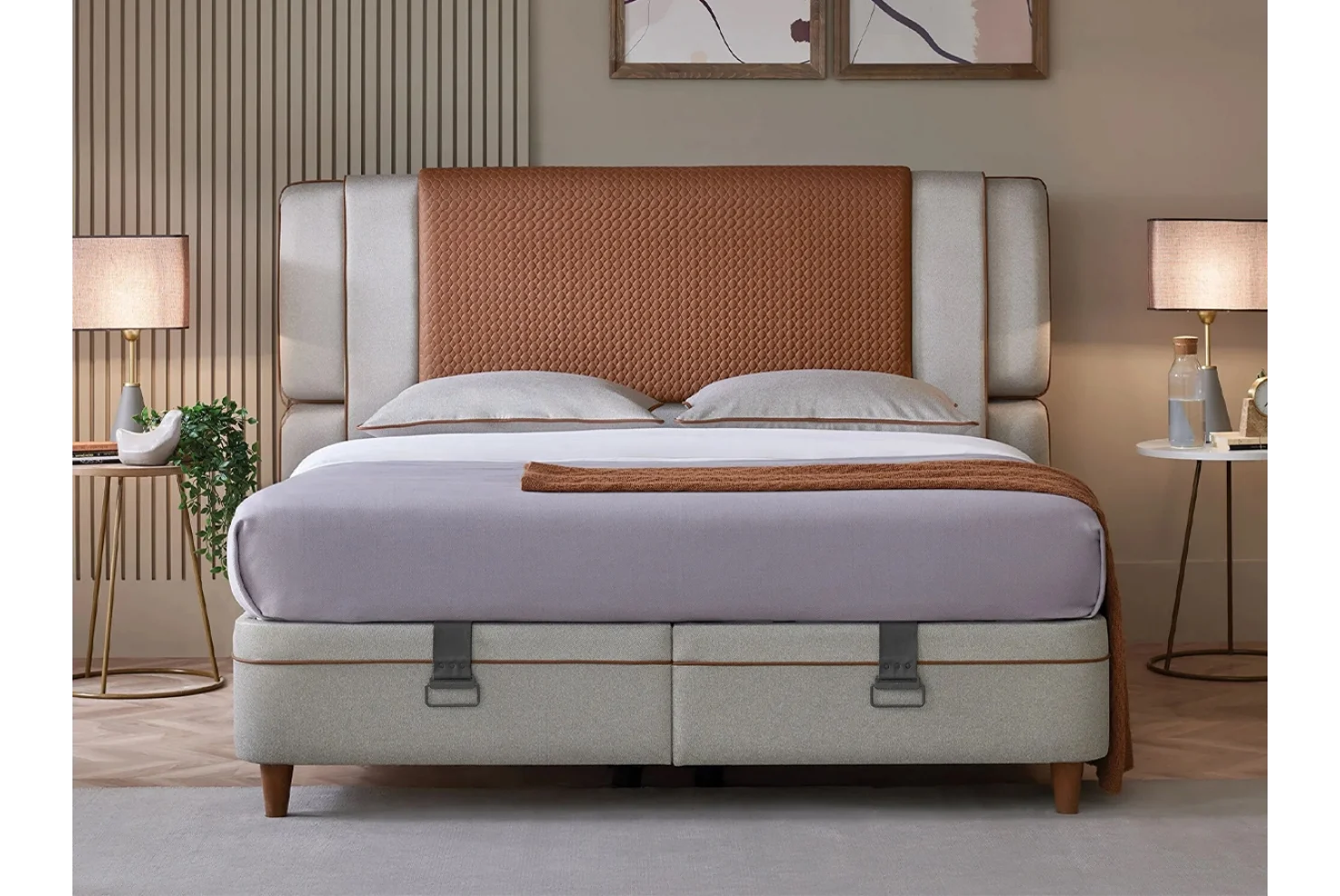 Bamboo Pedic Baza ve Başlık 150x200