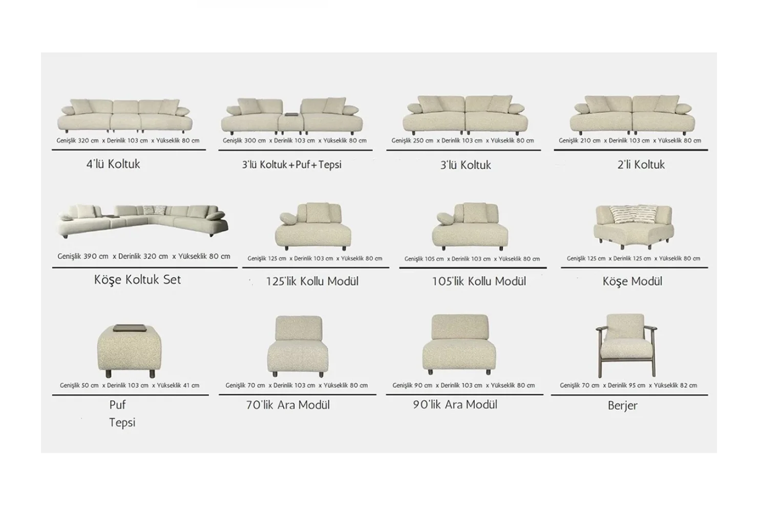 Arvento Koltuk Takımı