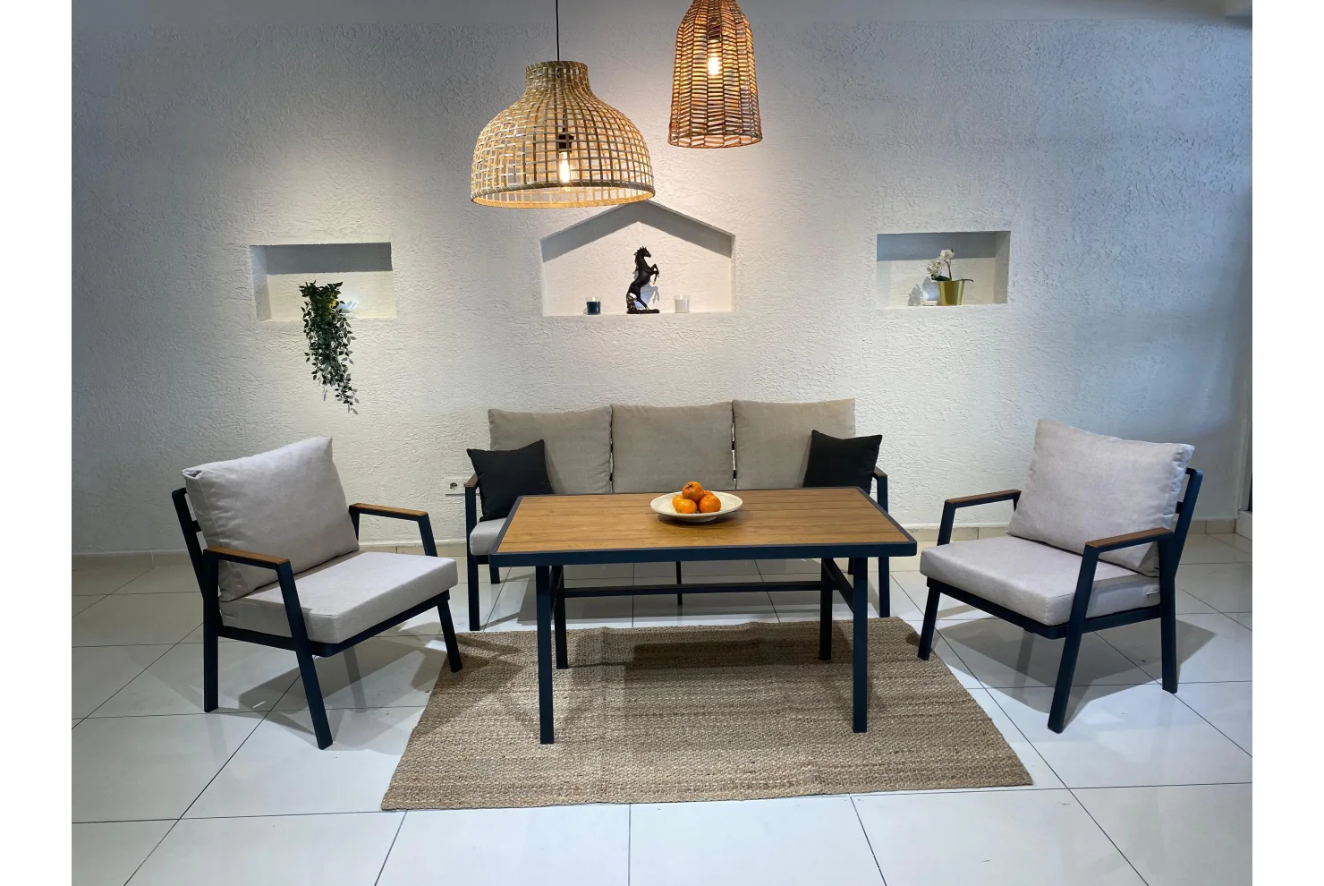 Atina Alüminyum Oturma Grubu