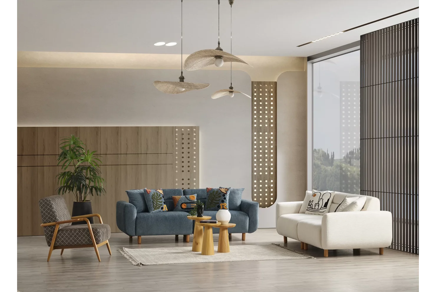 Bohem Düğün Paketi 3lü Set