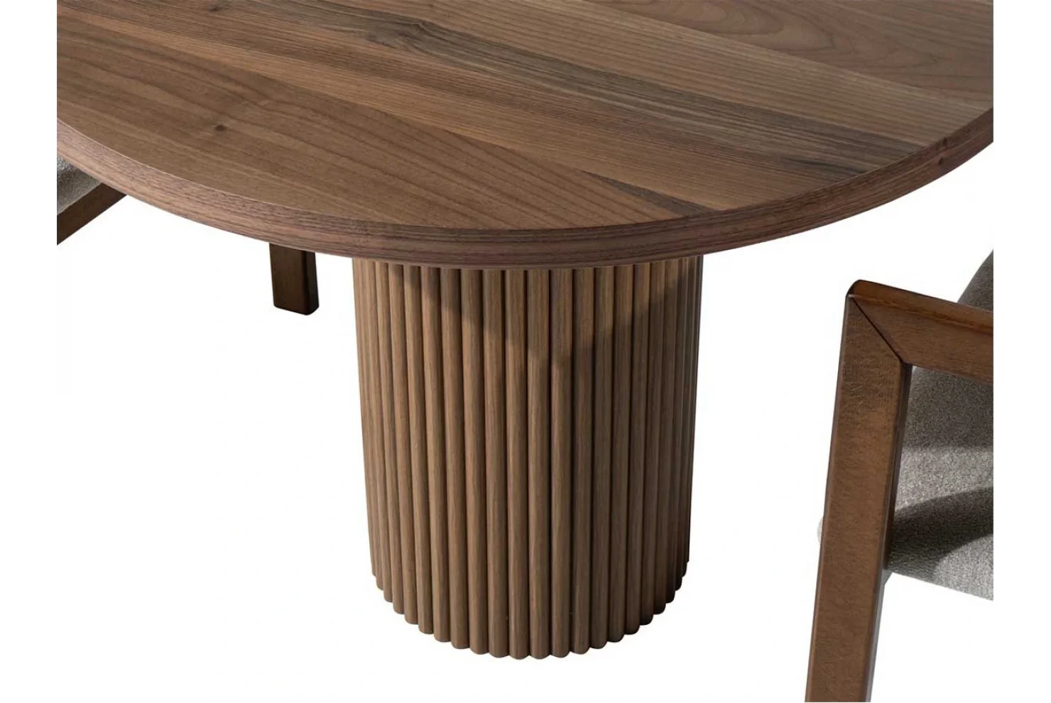 Dante Yuvarlak Ceviz Masa