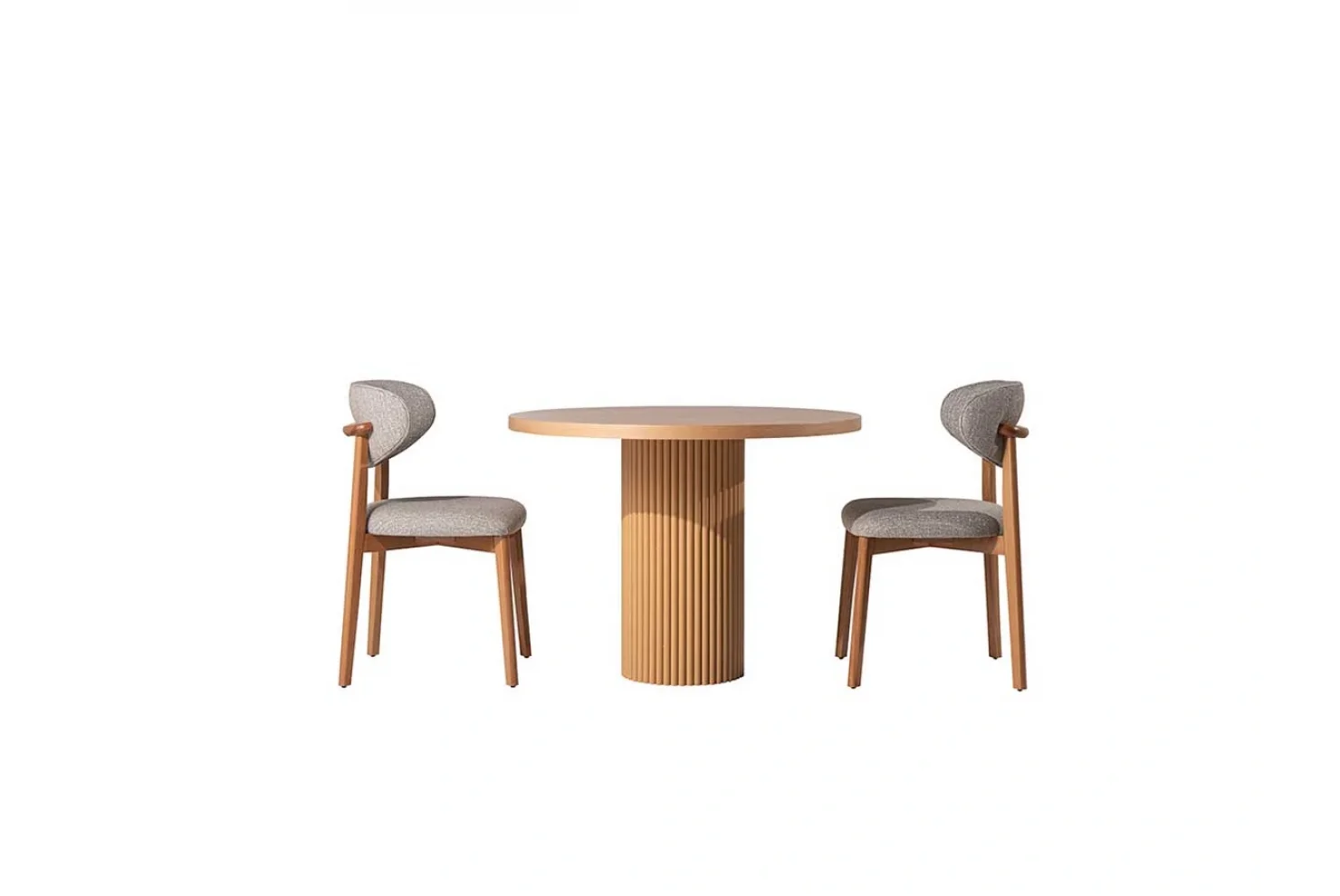 Dante Yuvarlak Kayın Masa