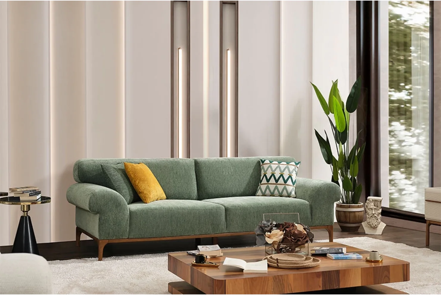 Dazzle Koltuk Takımı | 3lü Koltuk 2 Adet - Berjer 1 Adet