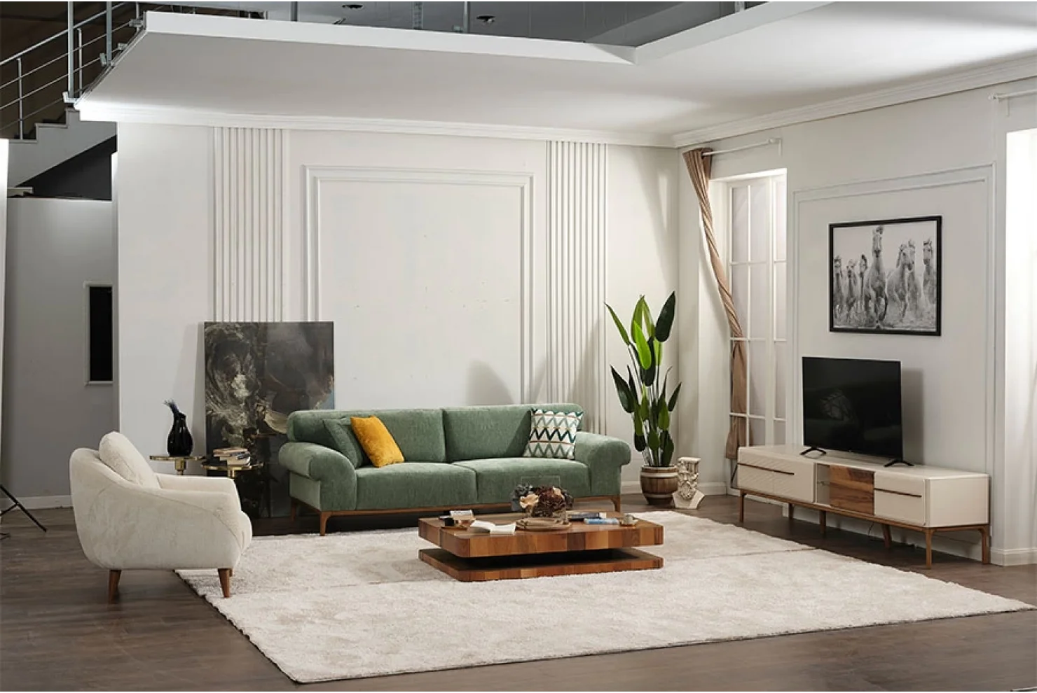 Dazzle Koltuk Takımı | 3lü Koltuk 2 Adet - Berjer 1 Adet