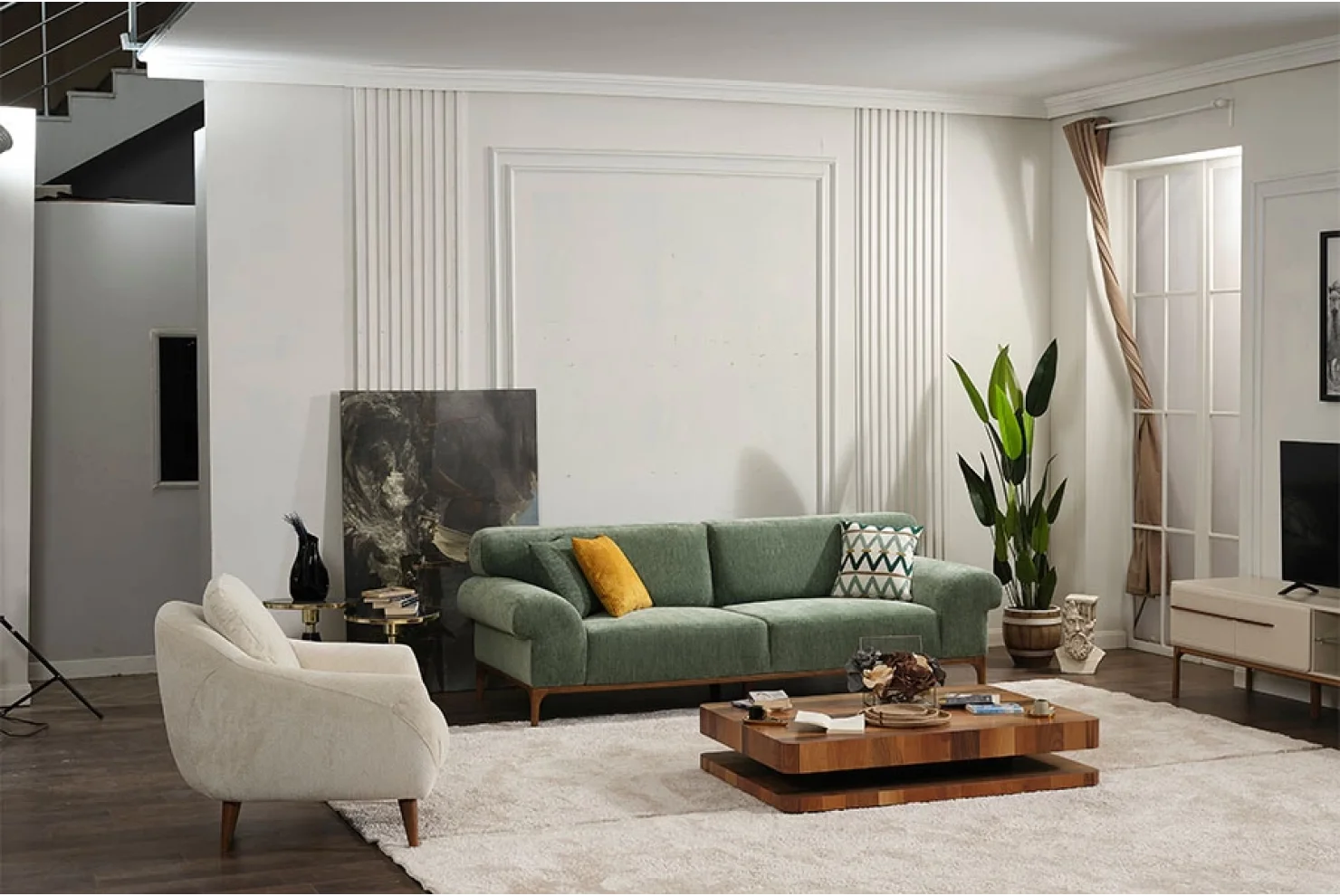 Dazzle Koltuk Takımı | 3lü Koltuk 2 Adet - Berjer 1 Adet