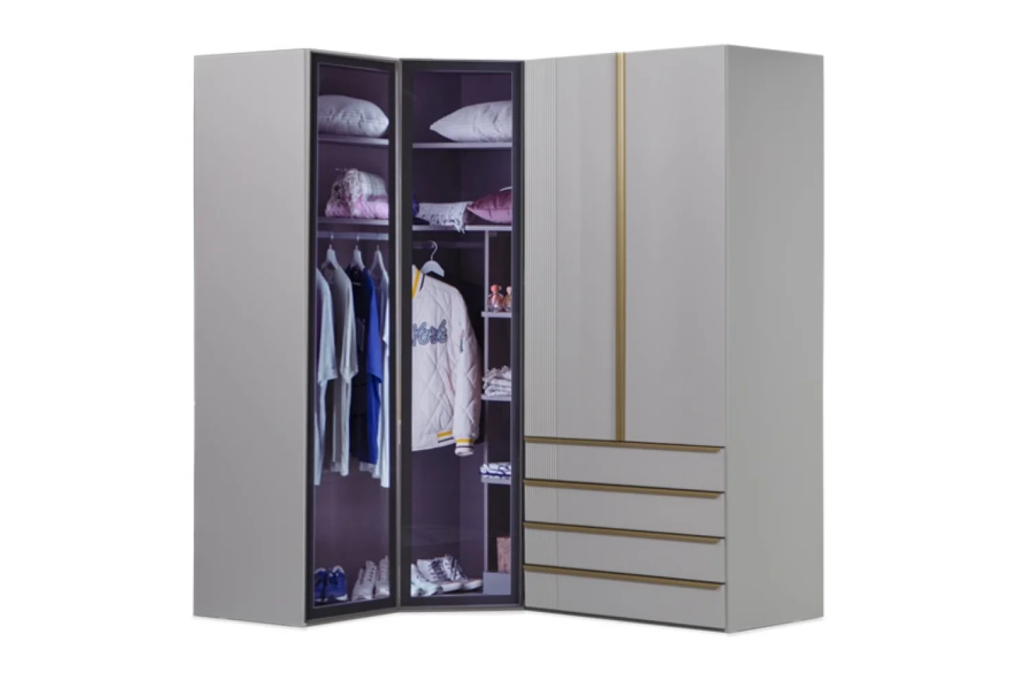 Elegant Köşe Dolap (Seçenek 839)