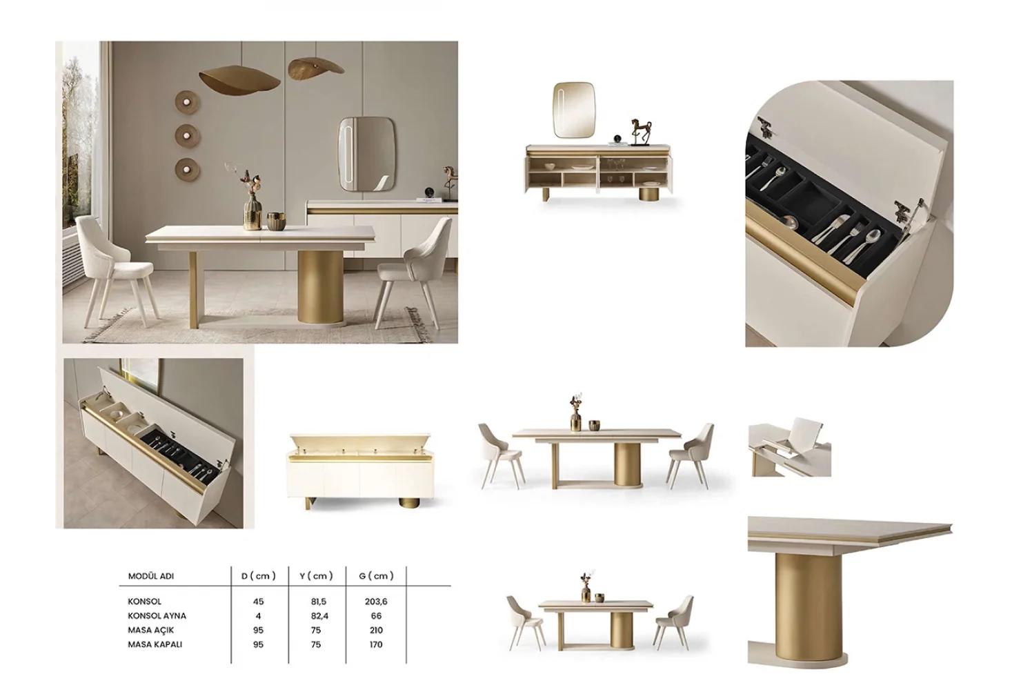 Ferilux Yemek Odası Takımı