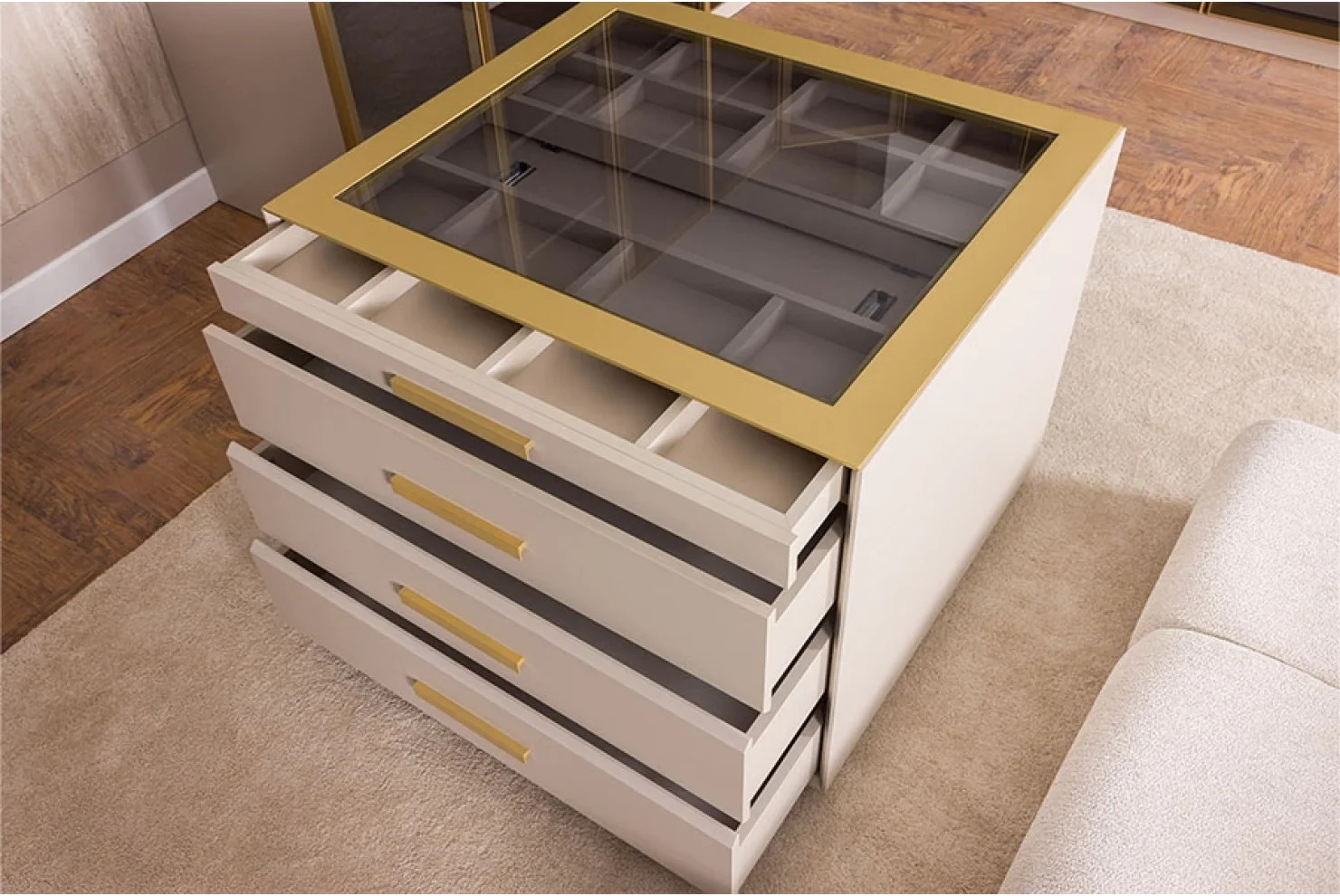 Gloria Yatak Odası Takımı Dolap | 2 li Çekmeceli (G93*Y222*D58) 1 Adet - Dolap 2 li Raflı (G93*Y222*D58) 1 Adet - Dolap Tekli Raflı (G46,5*Y222*D58) 1 Adet - Şifonyer(G140*Y89*D44) 1 Adet - Şifonyer Aynası (89*89*2) 1 Adet - Komodin (G65*Y50*D44) 2 Adet -