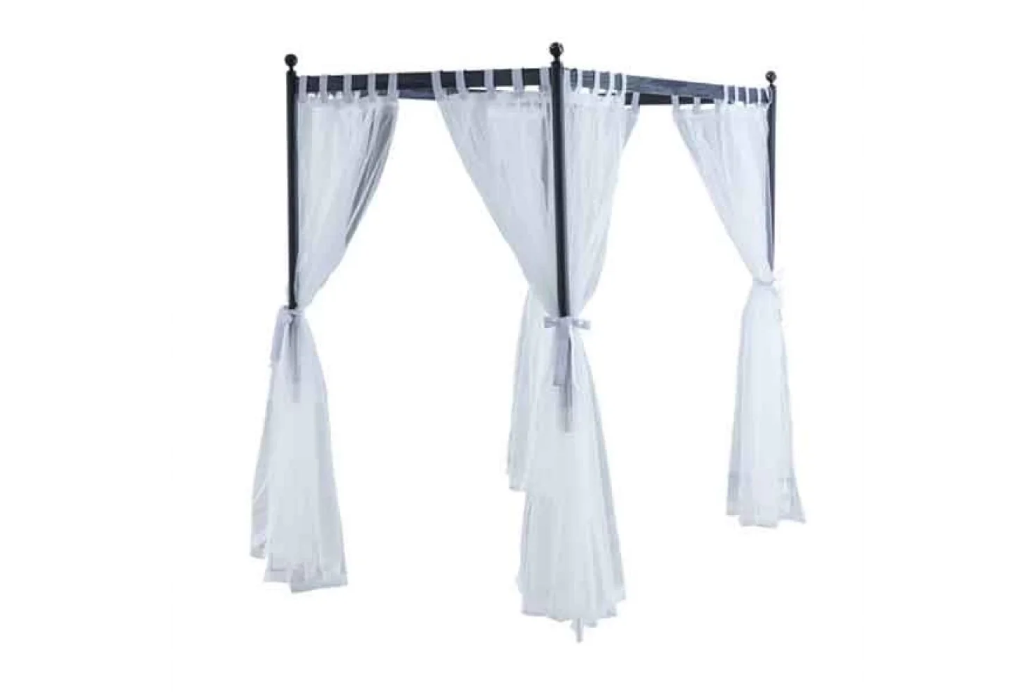 Helen Siyah Ferforje Cibinlik + Ayak 120*200