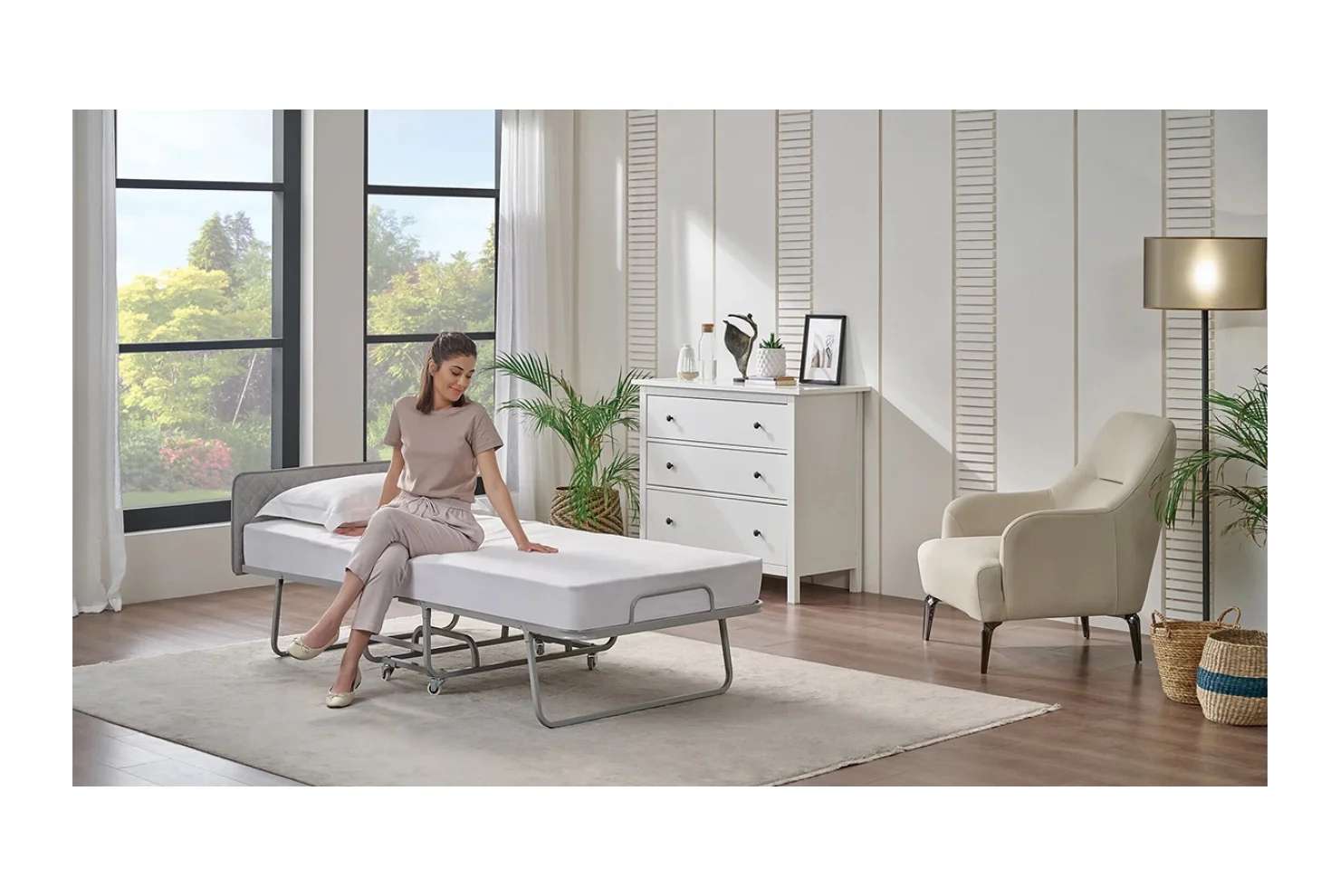 Invito Yataklı Katlanır Somya