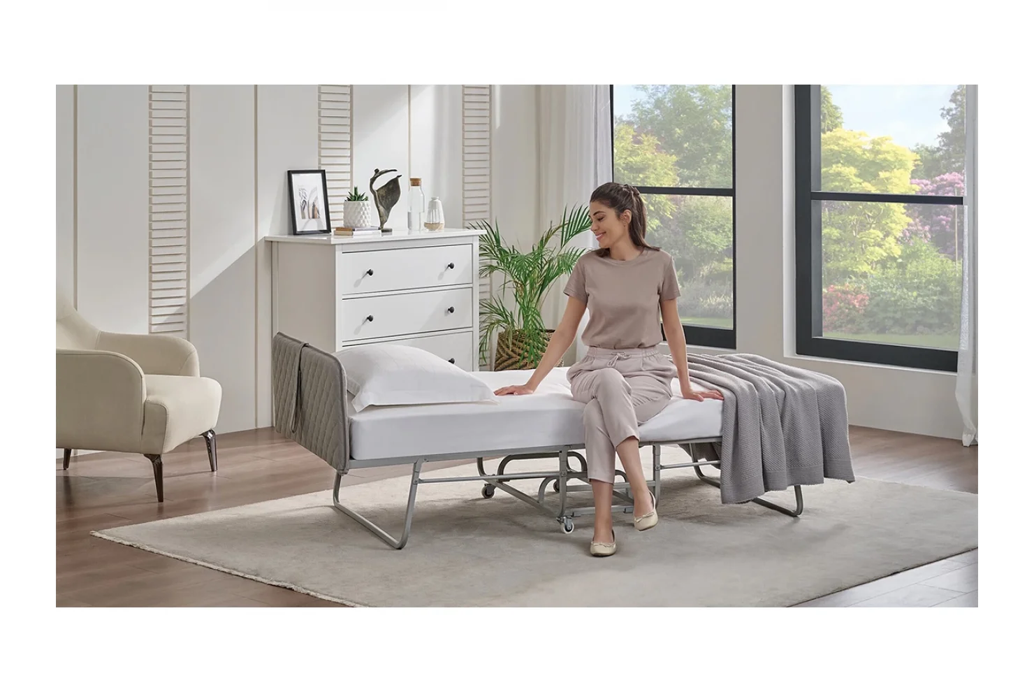 Invito Yataklı Katlanır Somya