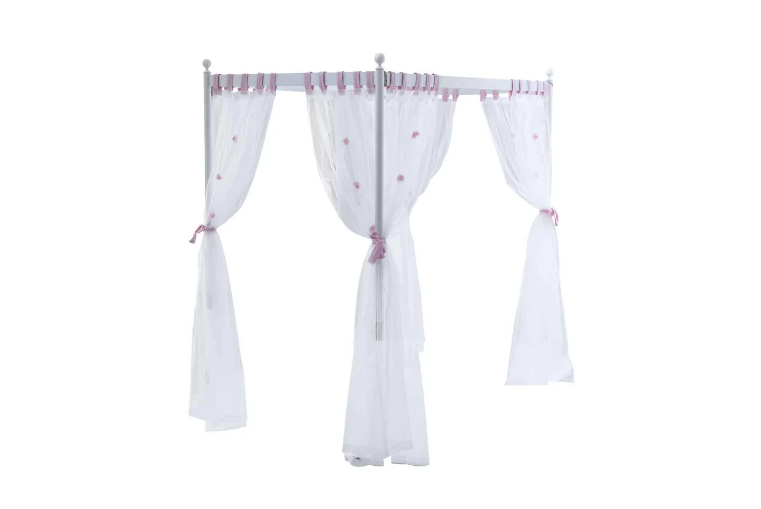 Isabella Beyaz Ferforje Cibinlik + Ayak 120*200