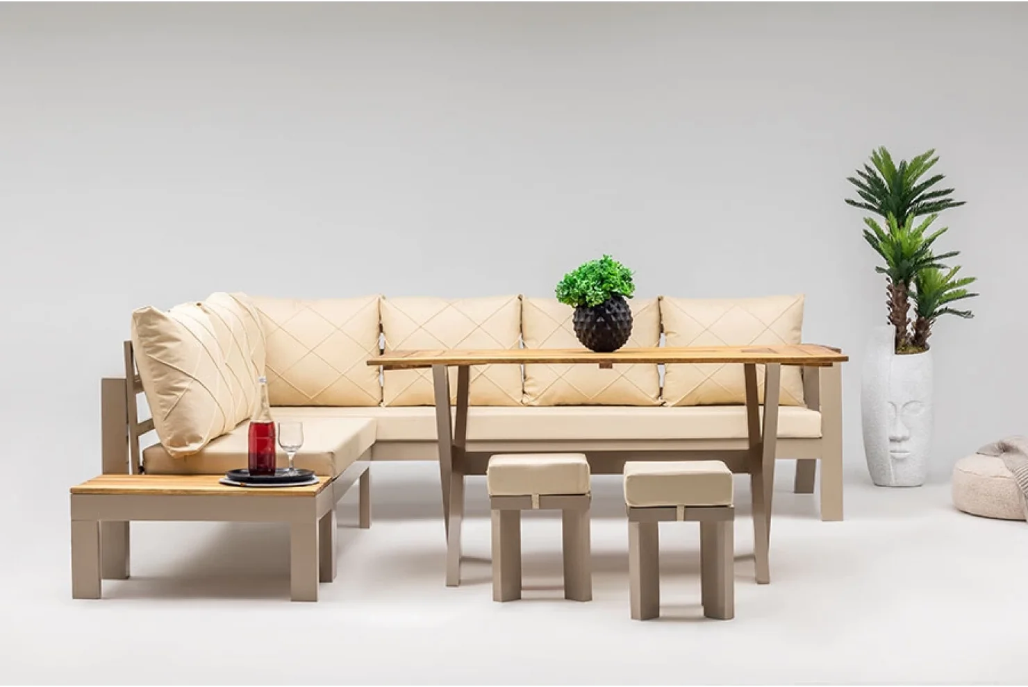 LOTUS KÖŞE TAKIMI ALÜMİNYUM