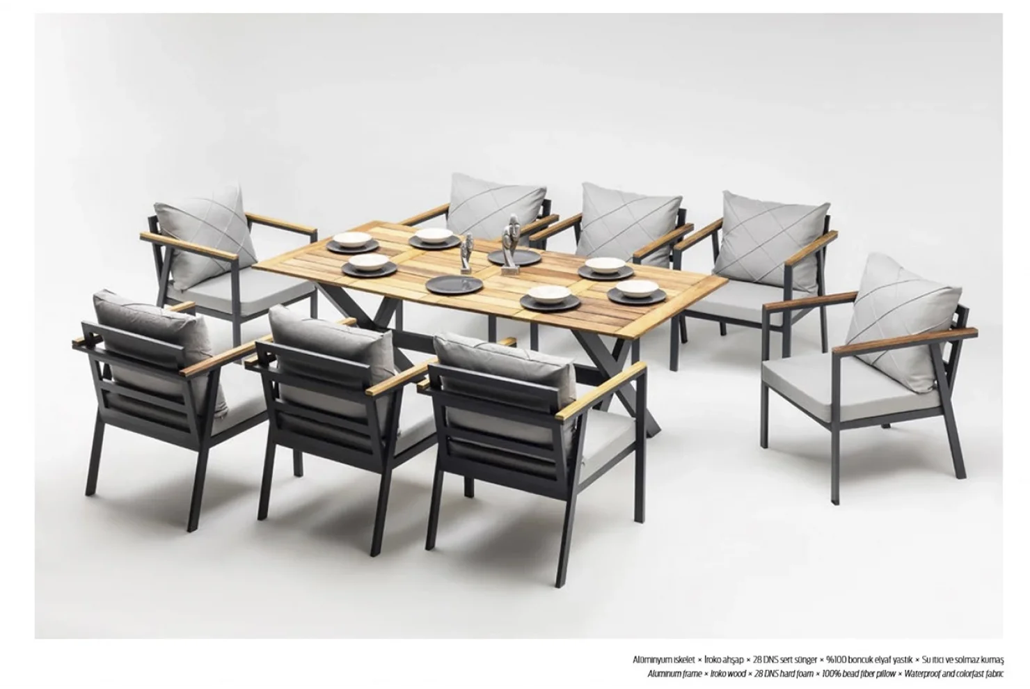 LOTUS YEMEK TAKIMI 6 KİŞİLİK ALÜMİNYUM