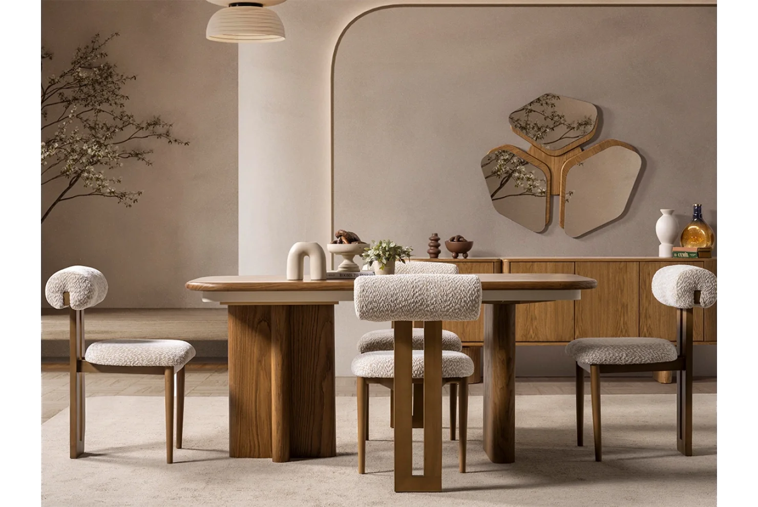 Lova Meşe Yemek Masası