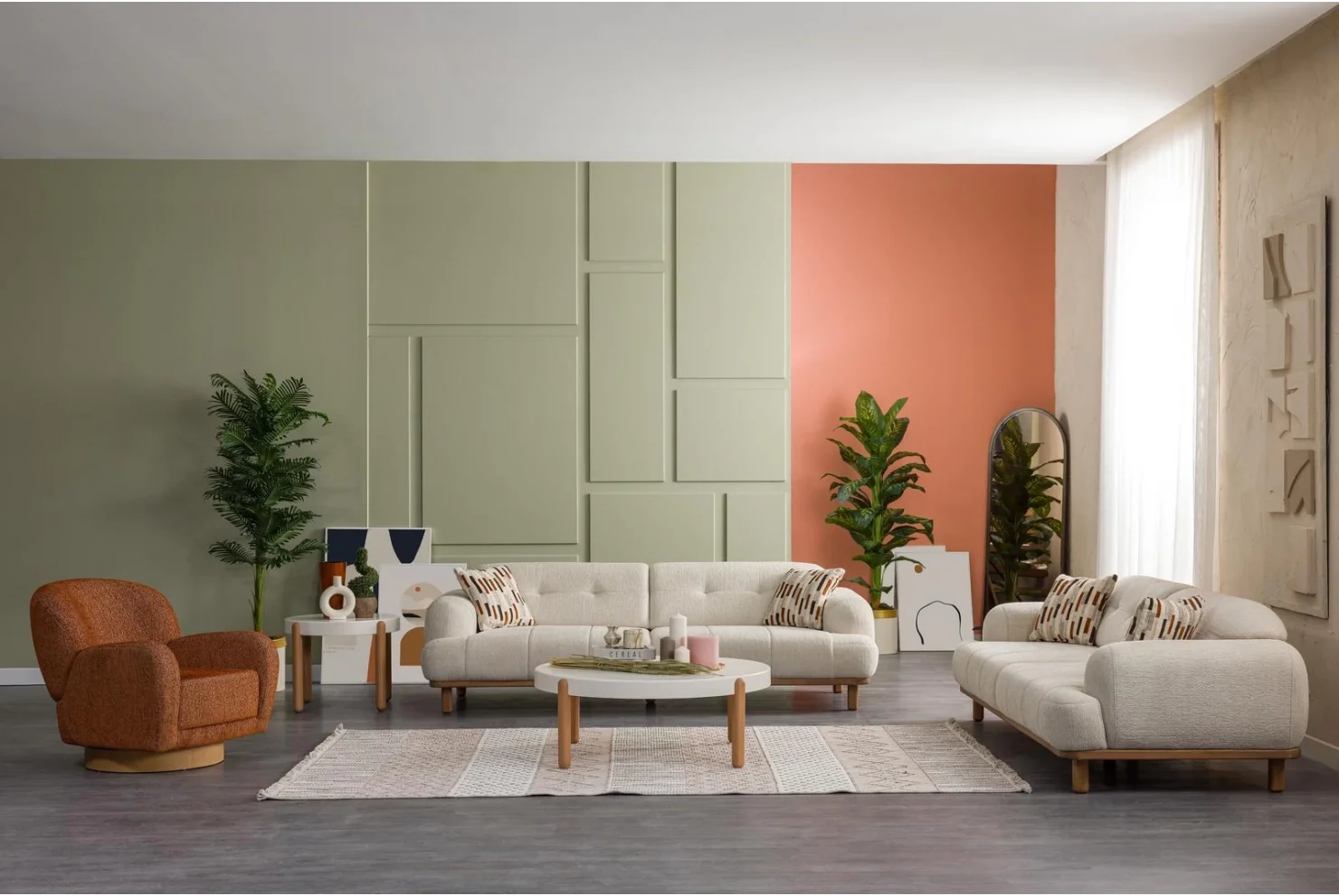 Maris Koltuk Takımı | 3lü Koltuk 2 Adet - Berjer 1 Adet