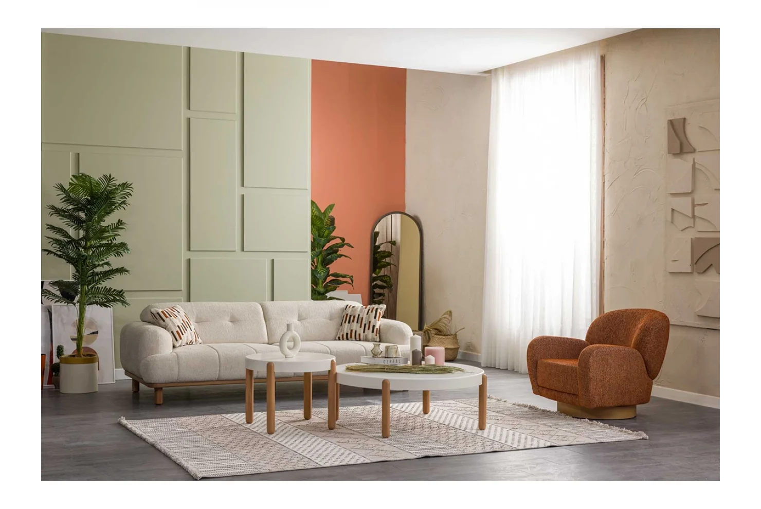 Maris Koltuk Takımı | 3lü Koltuk 2 Adet - Berjer 1 Adet