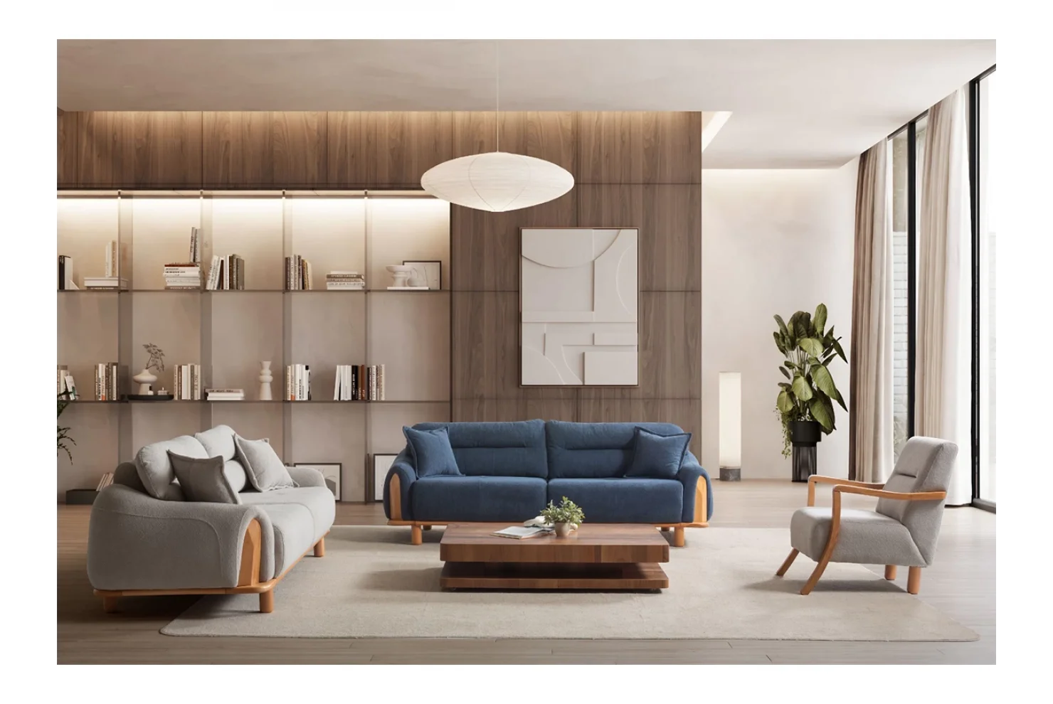 Martos Koltuk Takımı | 3lü Koltuk 2 Adet - Berjer 1 Adet