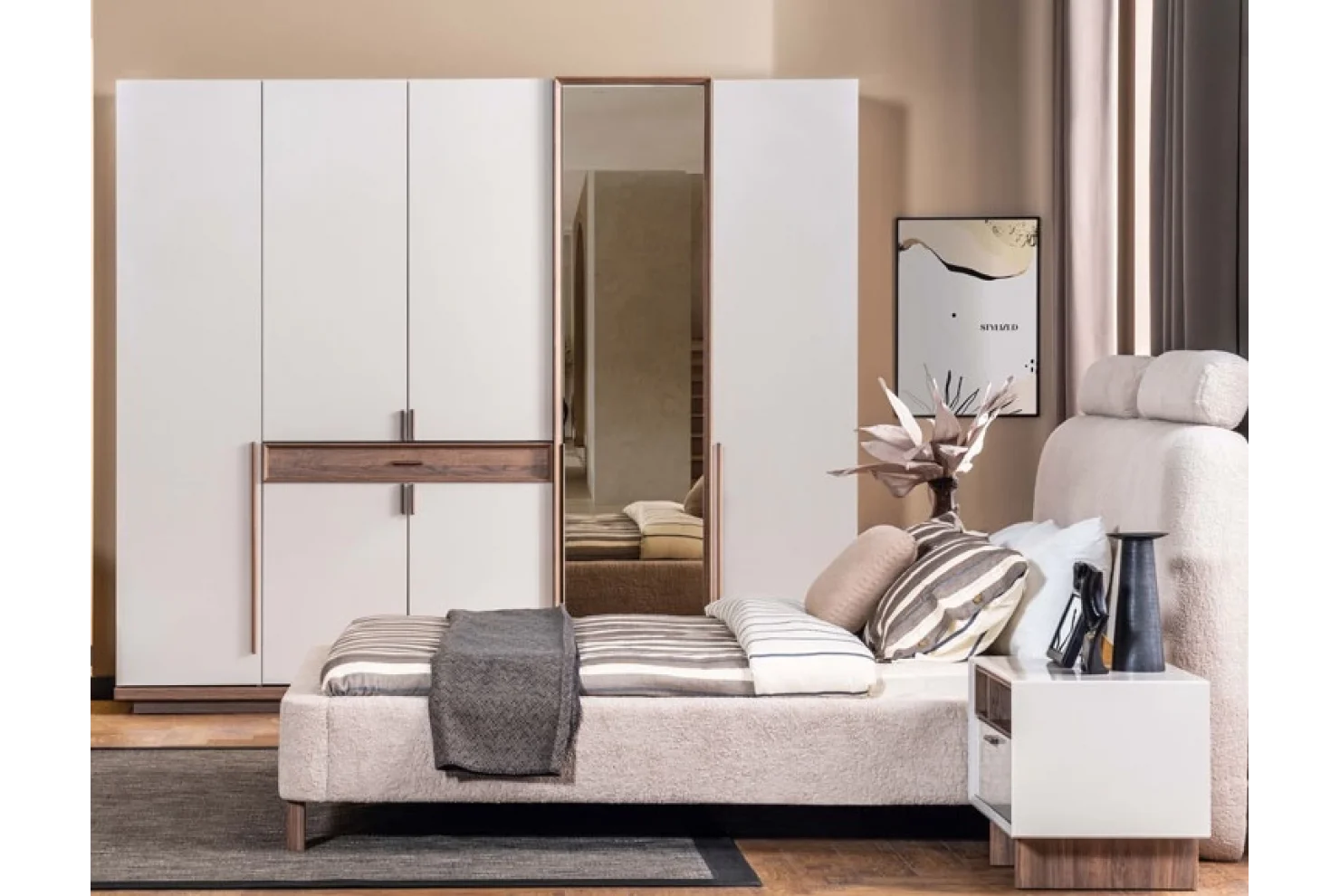 Meise Dolap 3+2 Kapılı (G,152+102-Y,216-D,62)