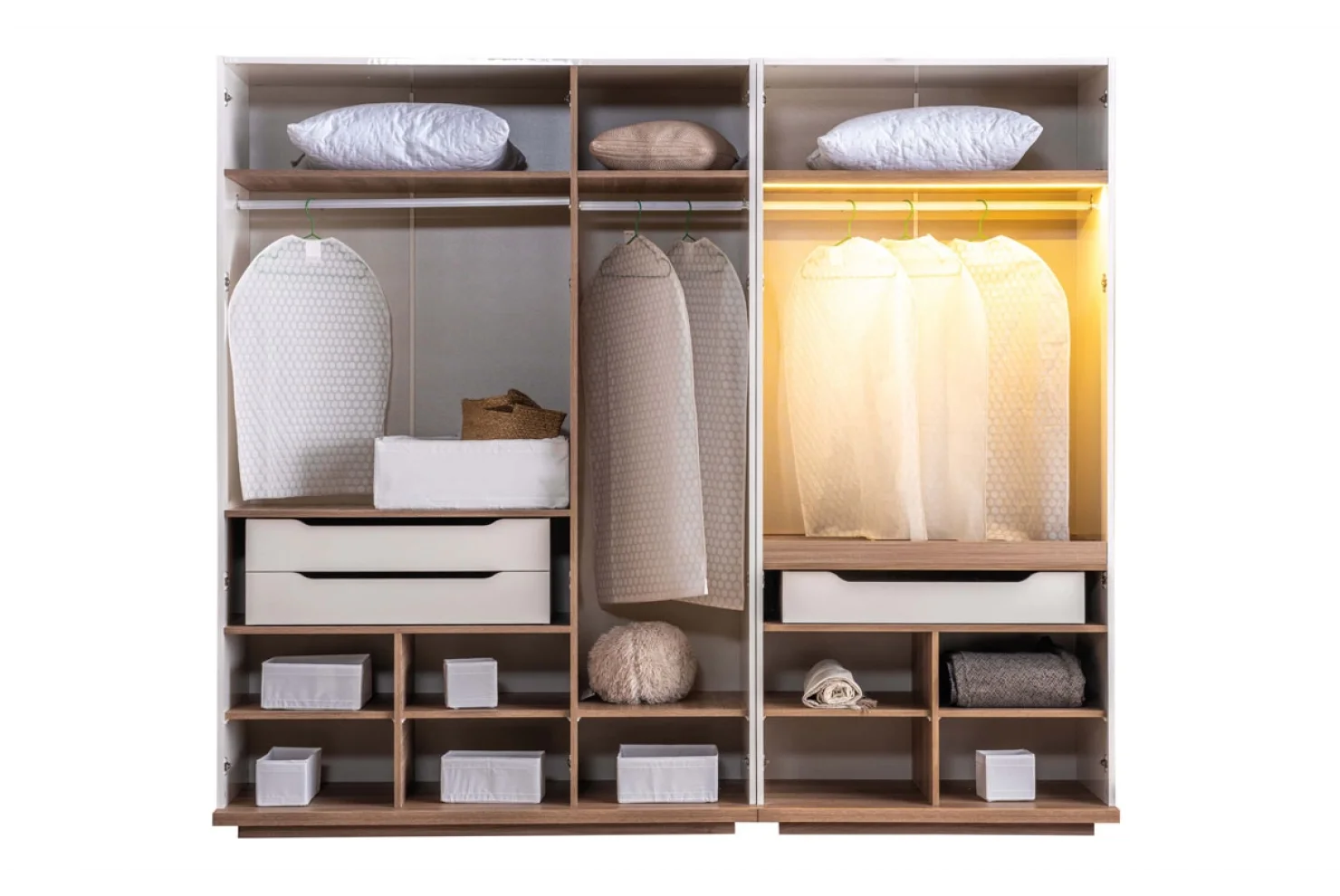 Meise Dolap 3+2 Kapılı (G,152+102-Y,216-D,62)