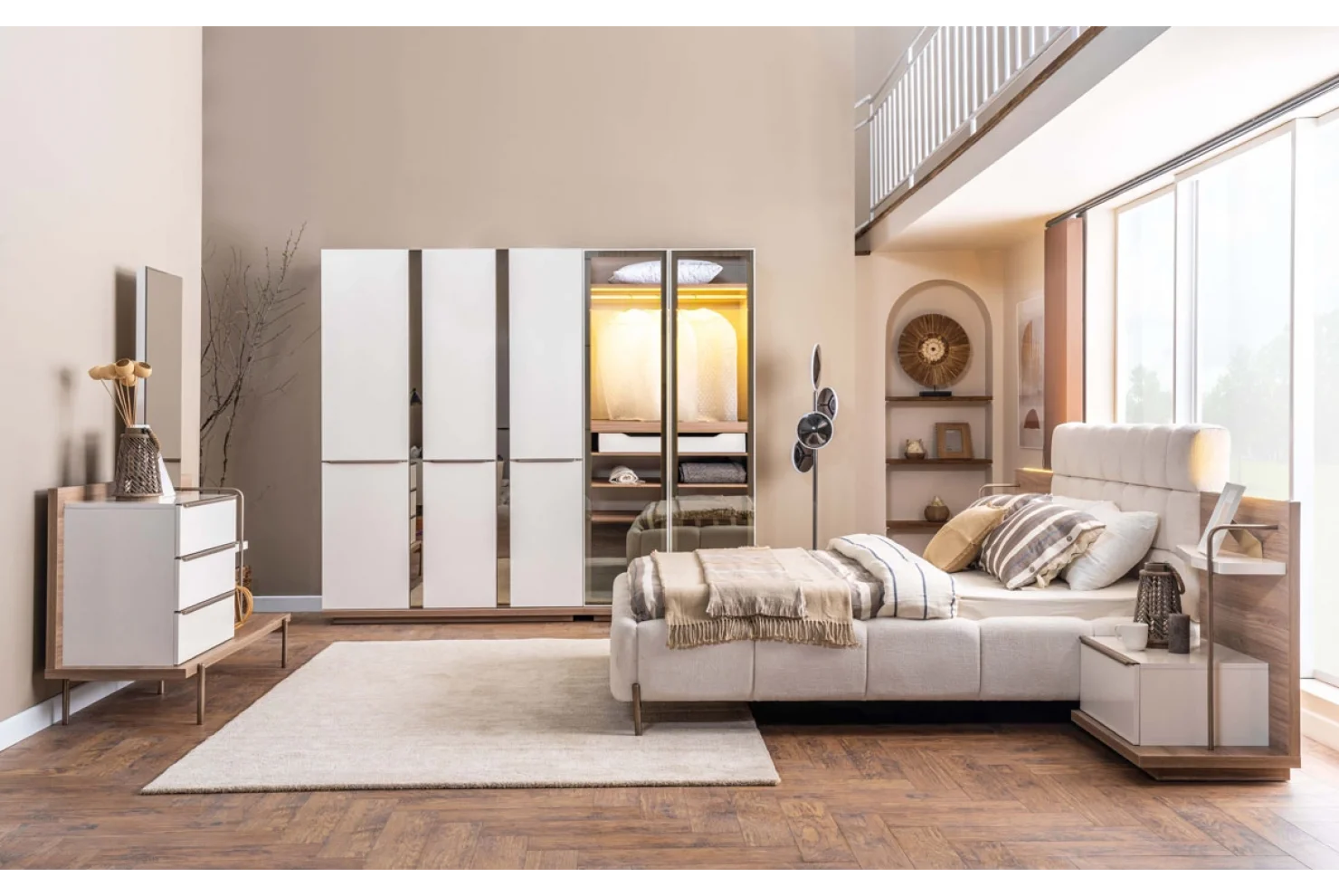 Meise Dolap 3+2 Kapılı (G,152+102-Y,216-D,62)