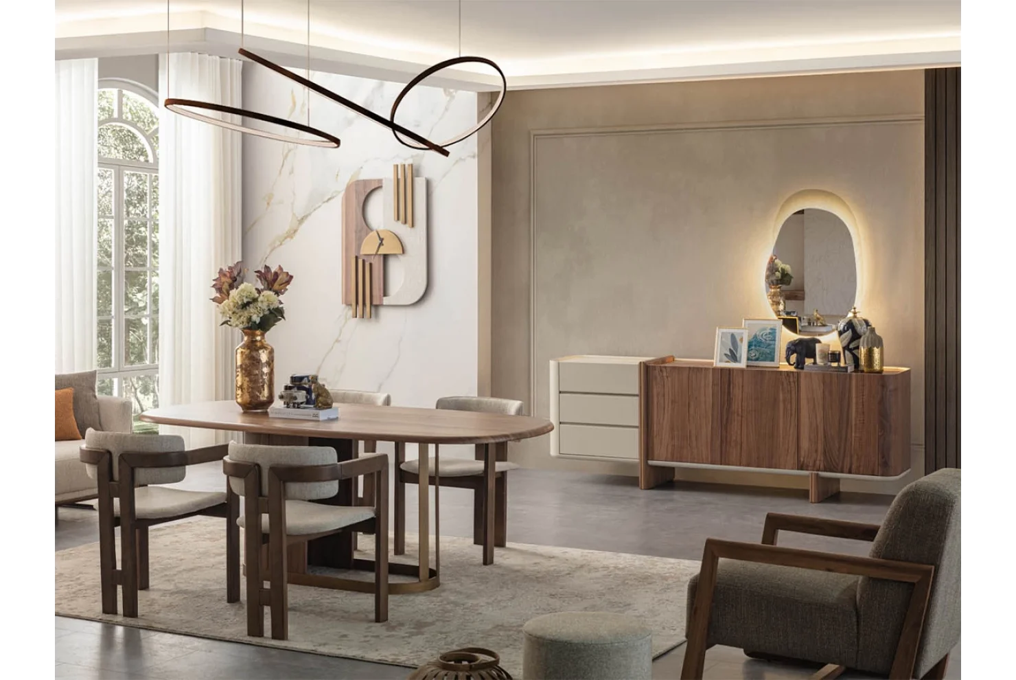 Meridan Yemek Odası Takımı